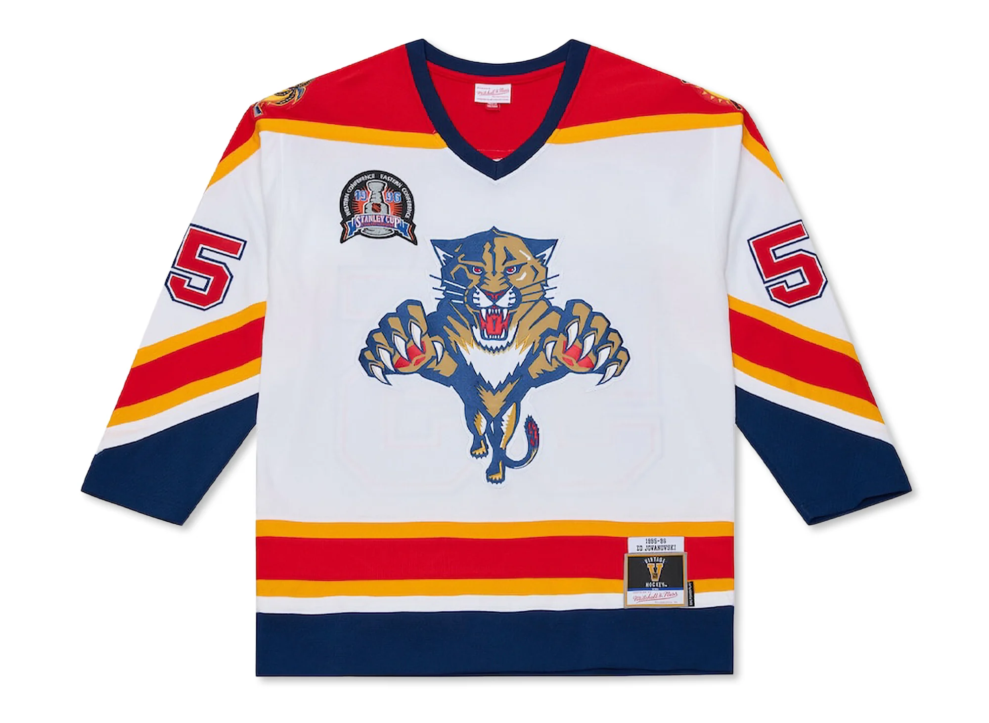 Mitchell & Ness NHL White Jersey Florida Panthers 1995 Ed Jovanovski