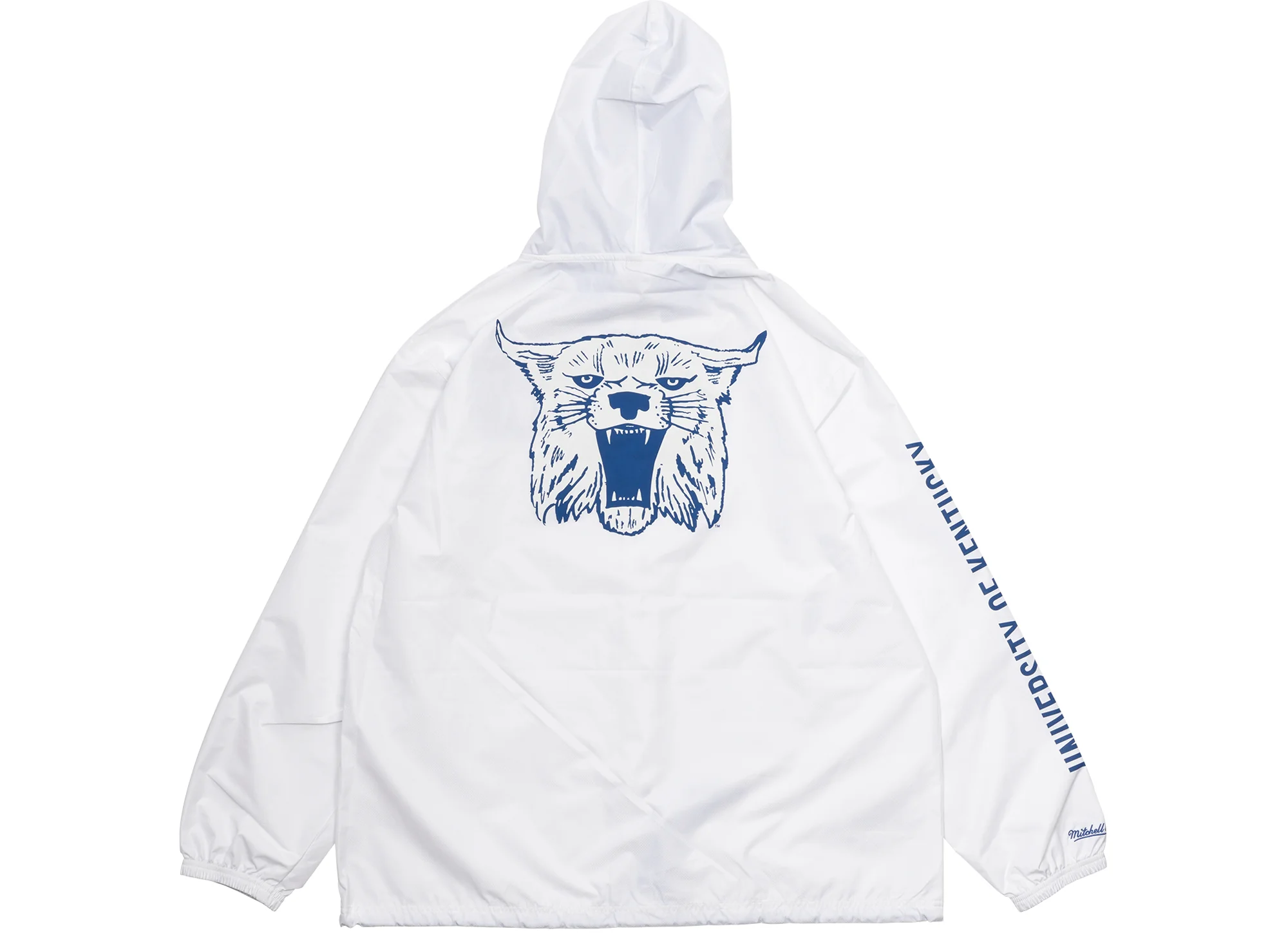 Mitchell & Ness Oneness Kentucky Wildcats Vintage Logo Hooded Coaches Jacket - Image 2