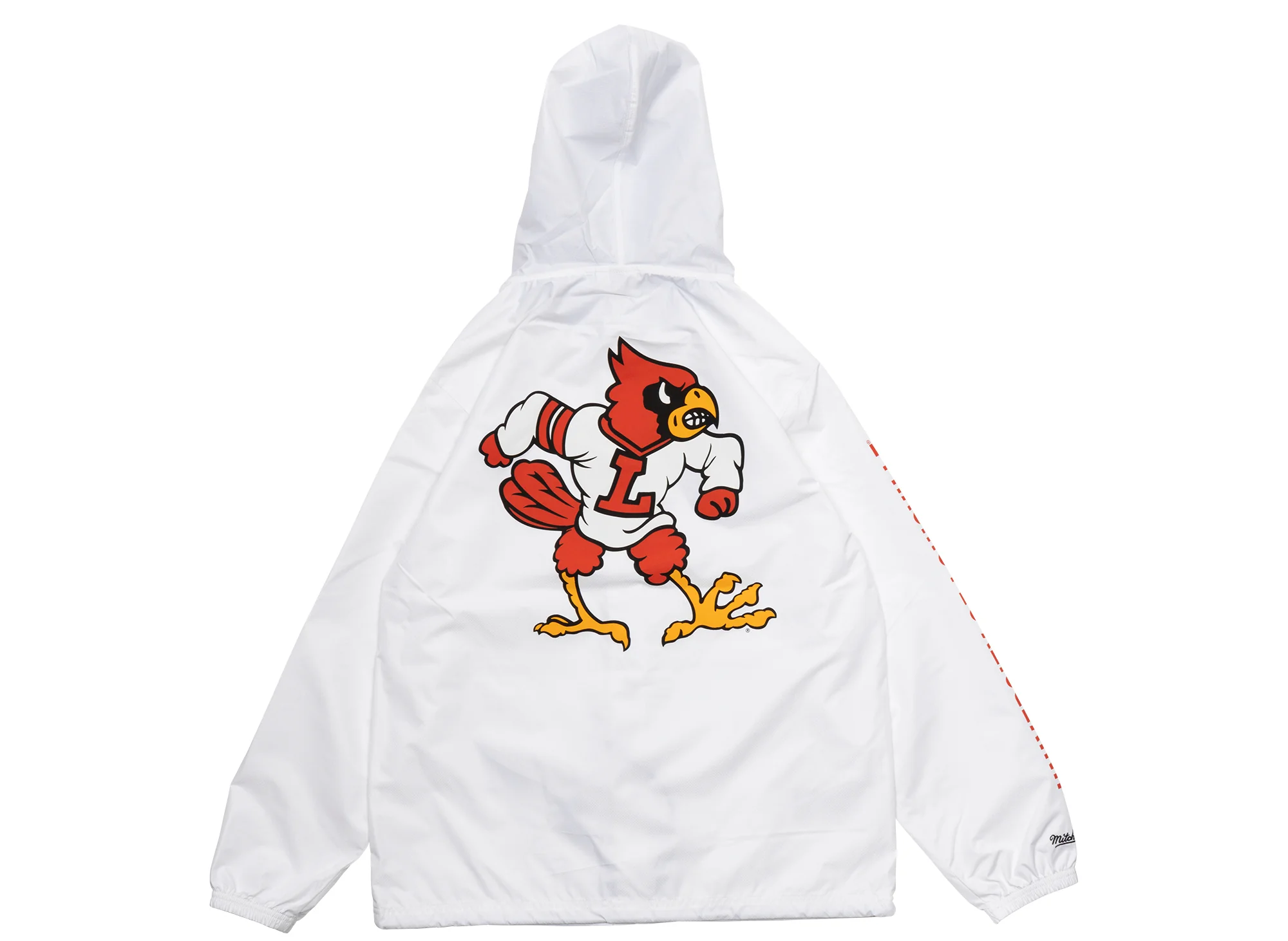 Mitchell & Ness Oneness Louisville Cardinals Vintage Logo Hooded Coaches Jacket - Image 2