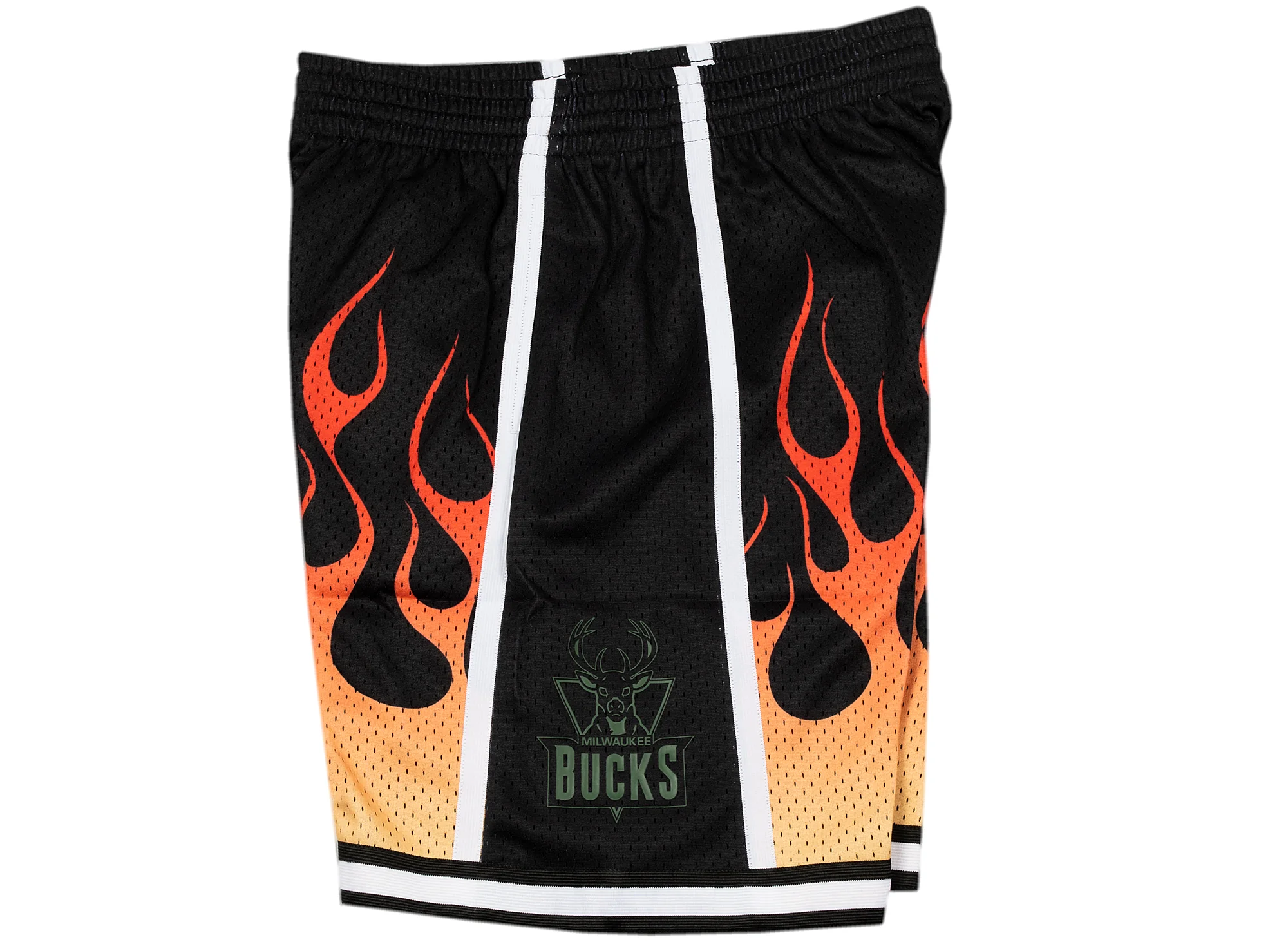Mitchell & Ness Swingman Milwaukee Bucks 2000-01 Flame Shorts - Image 2