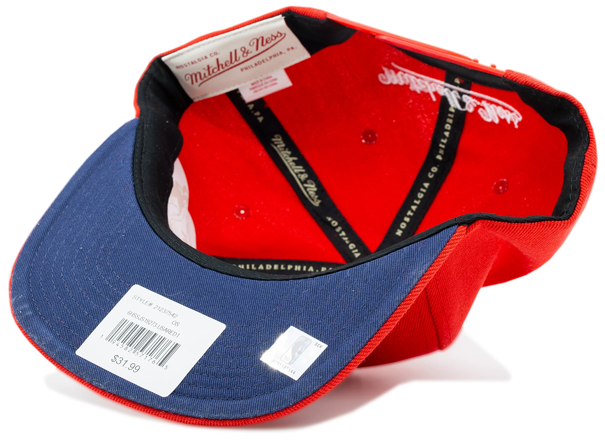 Mitchell & Ness USA Basketball Snapback Team USA in Red - Image 3