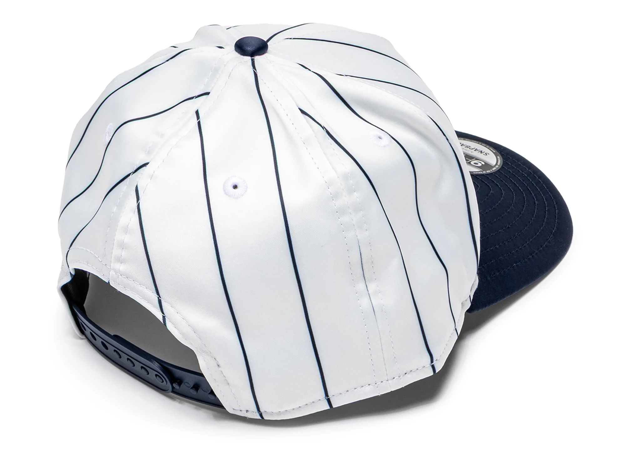 New Era 950AF Satin Pinstripe Atlanta Braves Snapback Hat - Image 2