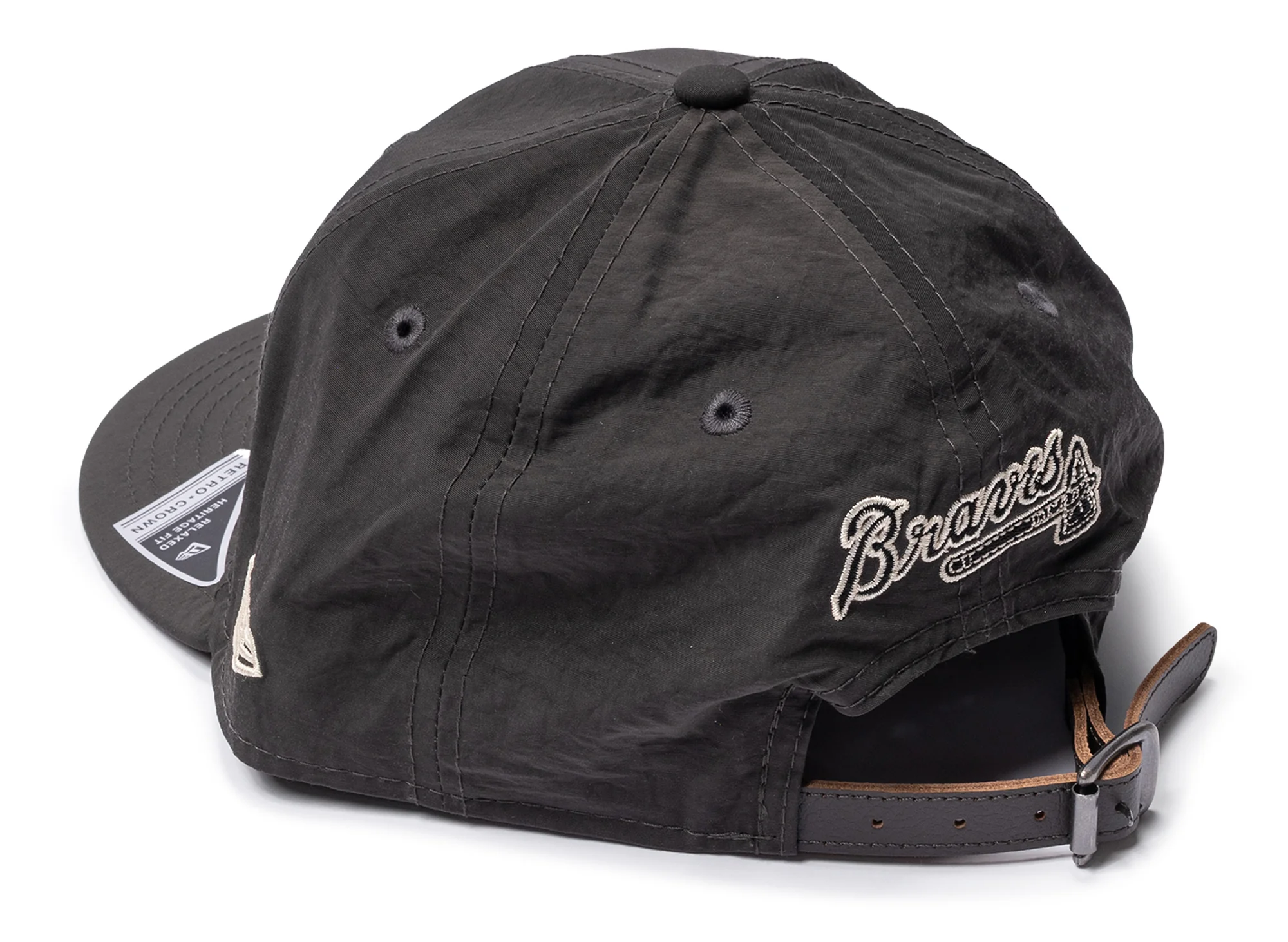 New Era 9Fifty Atlanta Braves Nylon Strapback Hat - Image 2