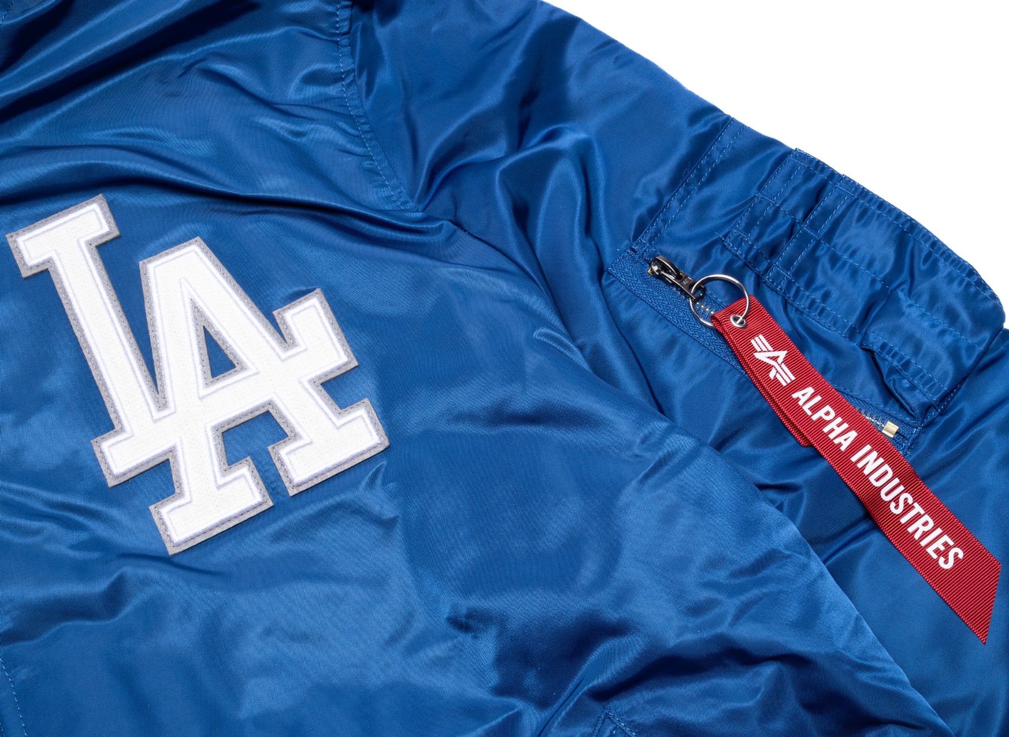 New Era Alpha Industries Los Angeles Dodgers MA1 Jacket F3 in Blue - Image 2