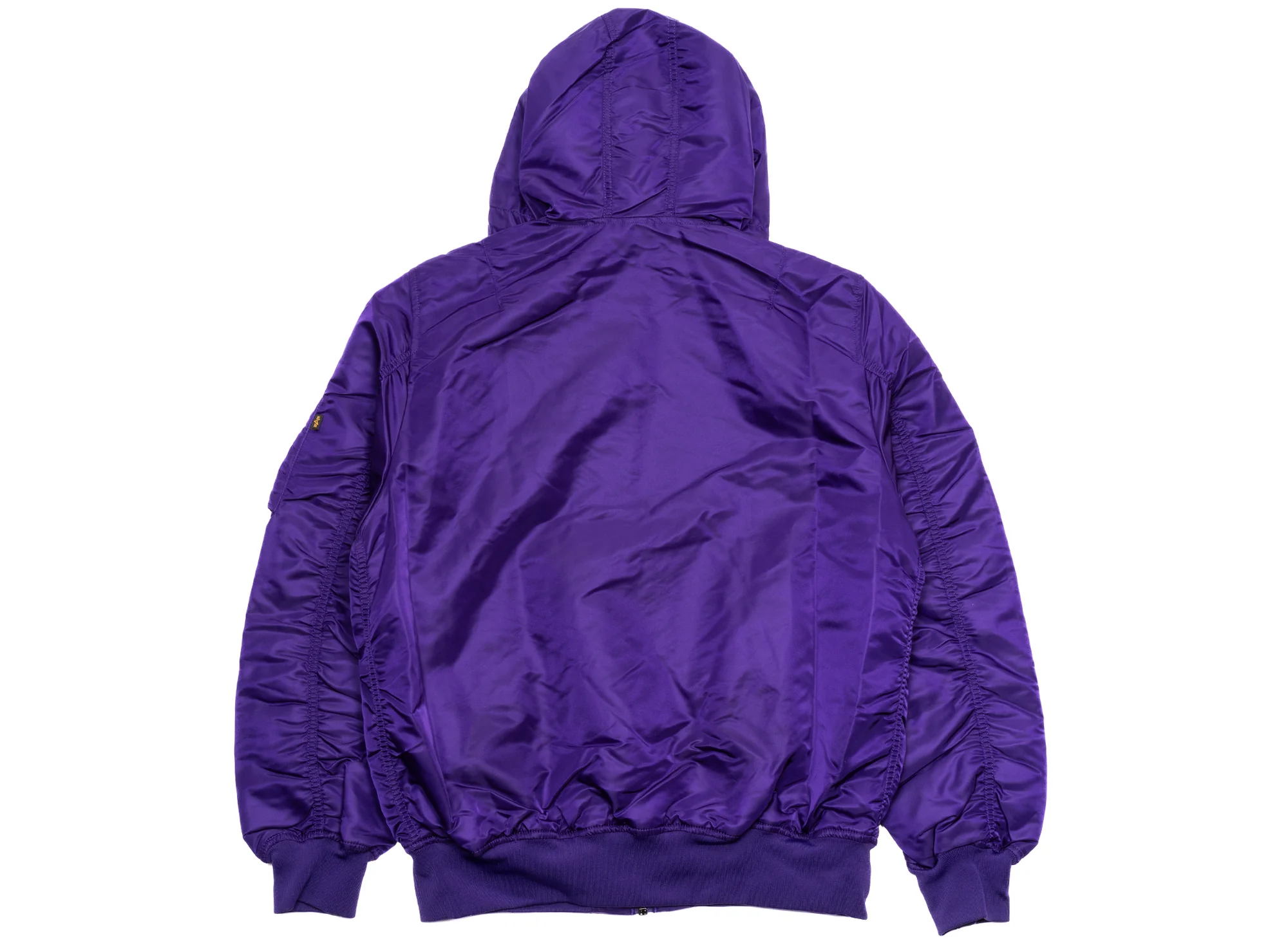 New Era Alpha Industries Los Angeles Lakers Hooded MA1 Jacket - Image 2
