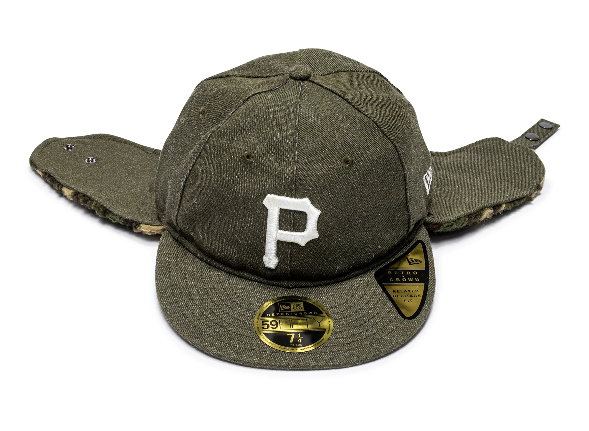 New Era Camo Dog Ear Pittsburgh Pirates Fitted Hat - Image 2