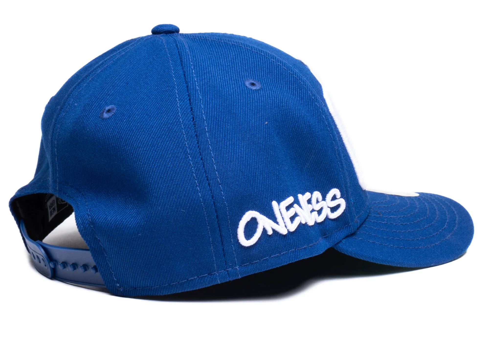 Oneness x New Era Snapback CATS Hat in Royal Blue/White - Image 3