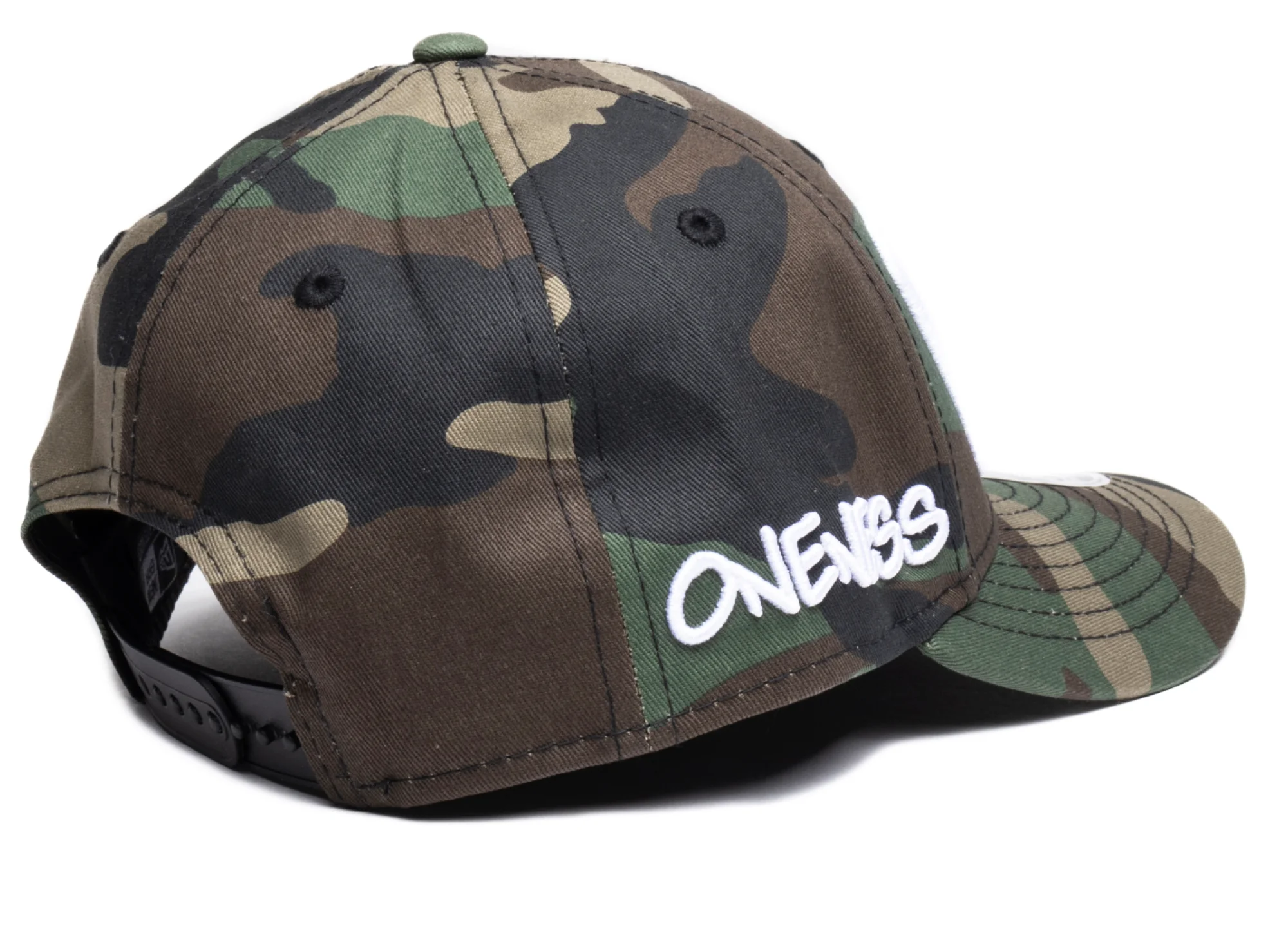 Oneness x New Era Snapback CATS Hat in Woodland Camo - Image 3