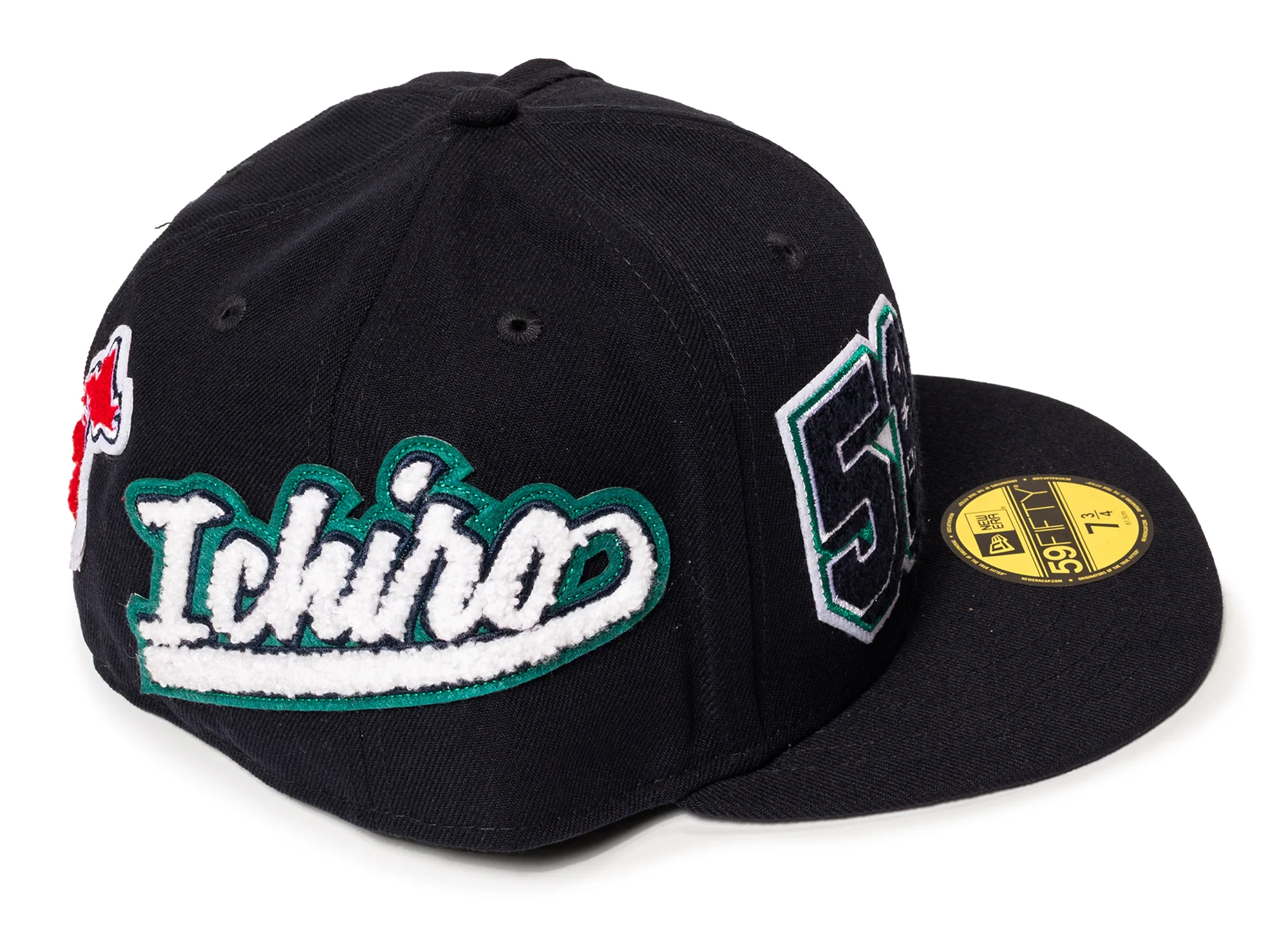 New Era Ichiro HOF 5950 Patched Seattle Mariners Fitted Hat - Image 2