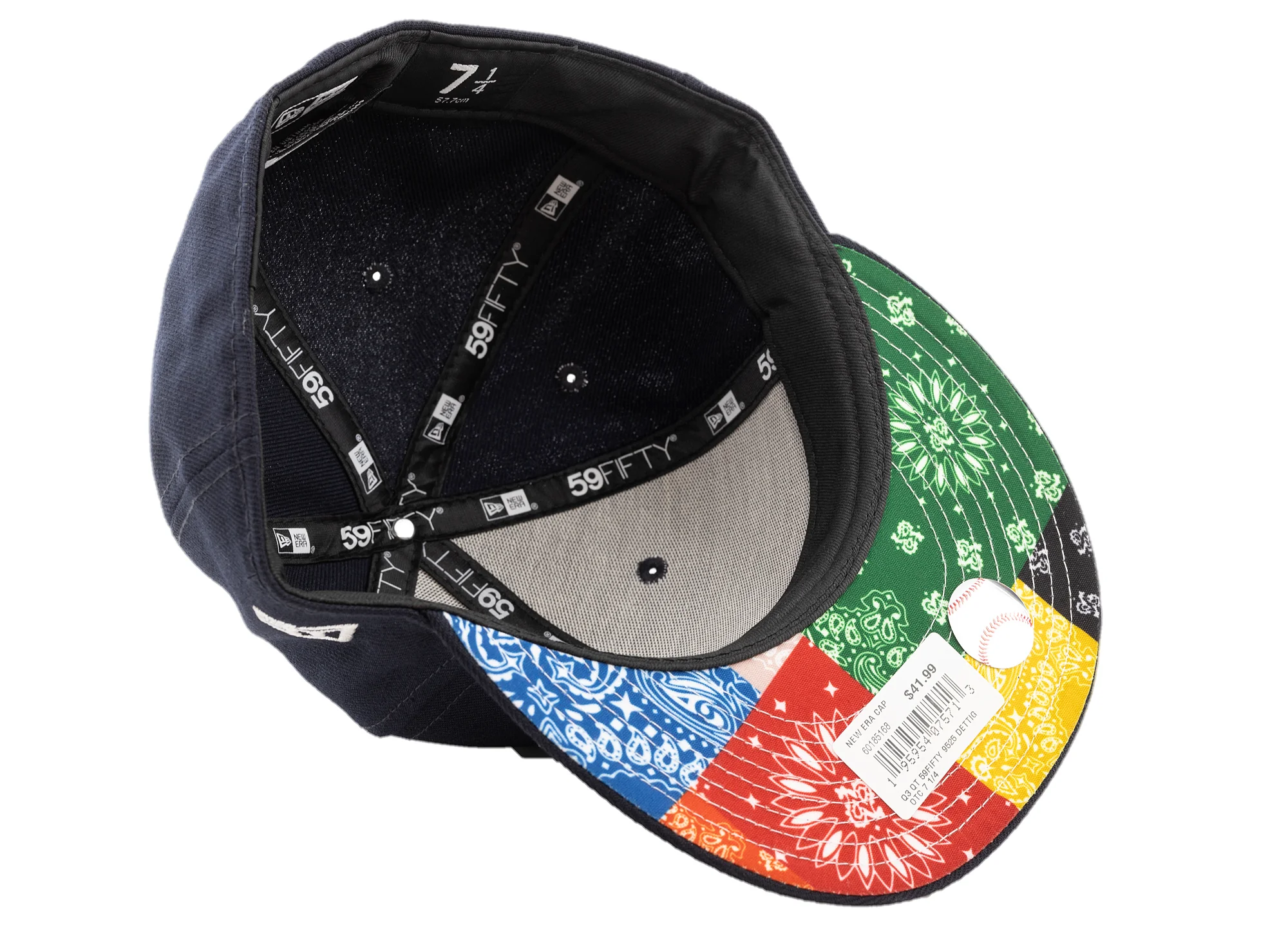 New Era Los Angeles Dodgers 59FIFTY Paisley Brim Fitted Hat - Image 3