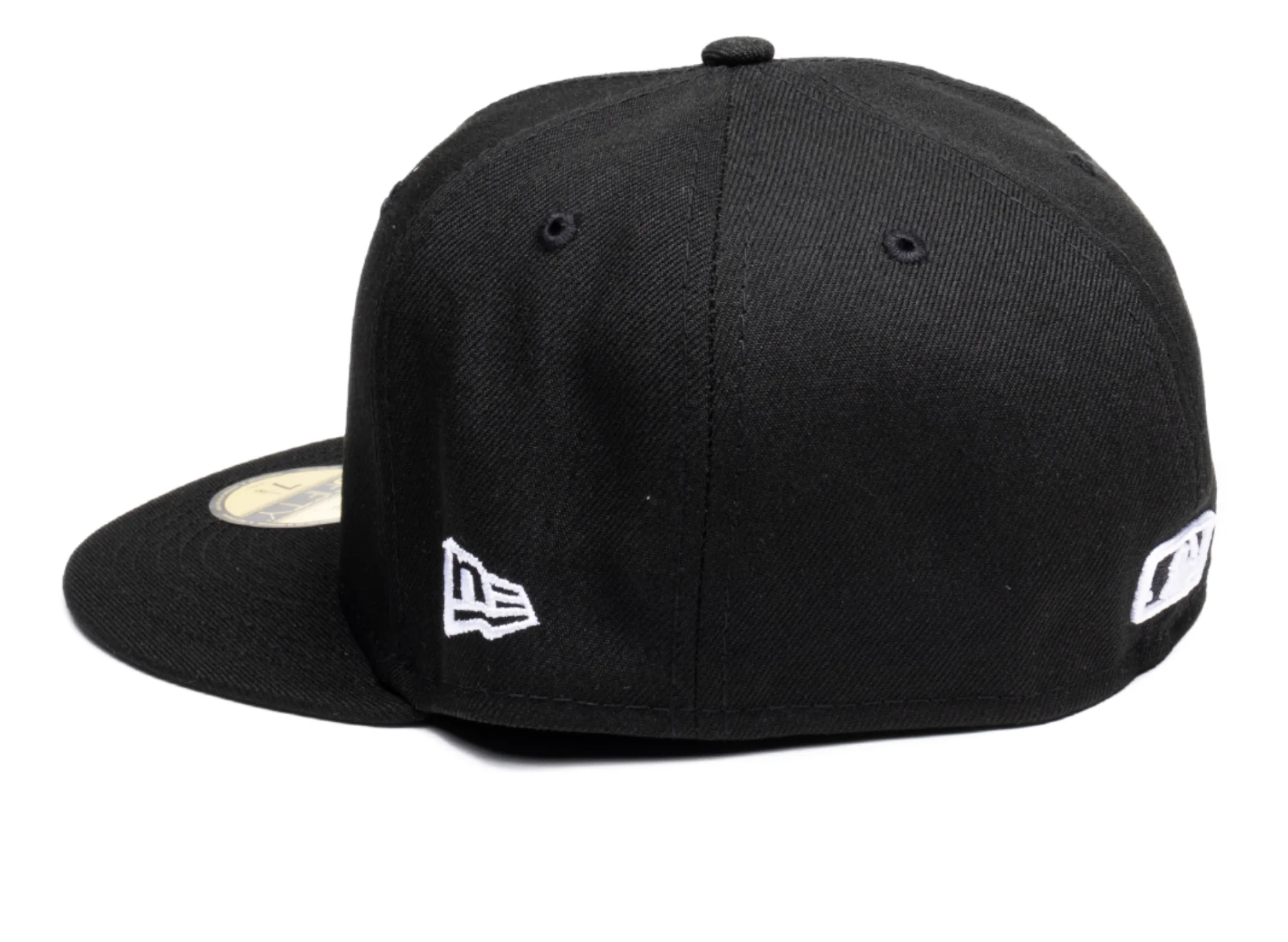 New Era Los Angeles Dodgers Side Patch Fitted Hat BW - Image 3