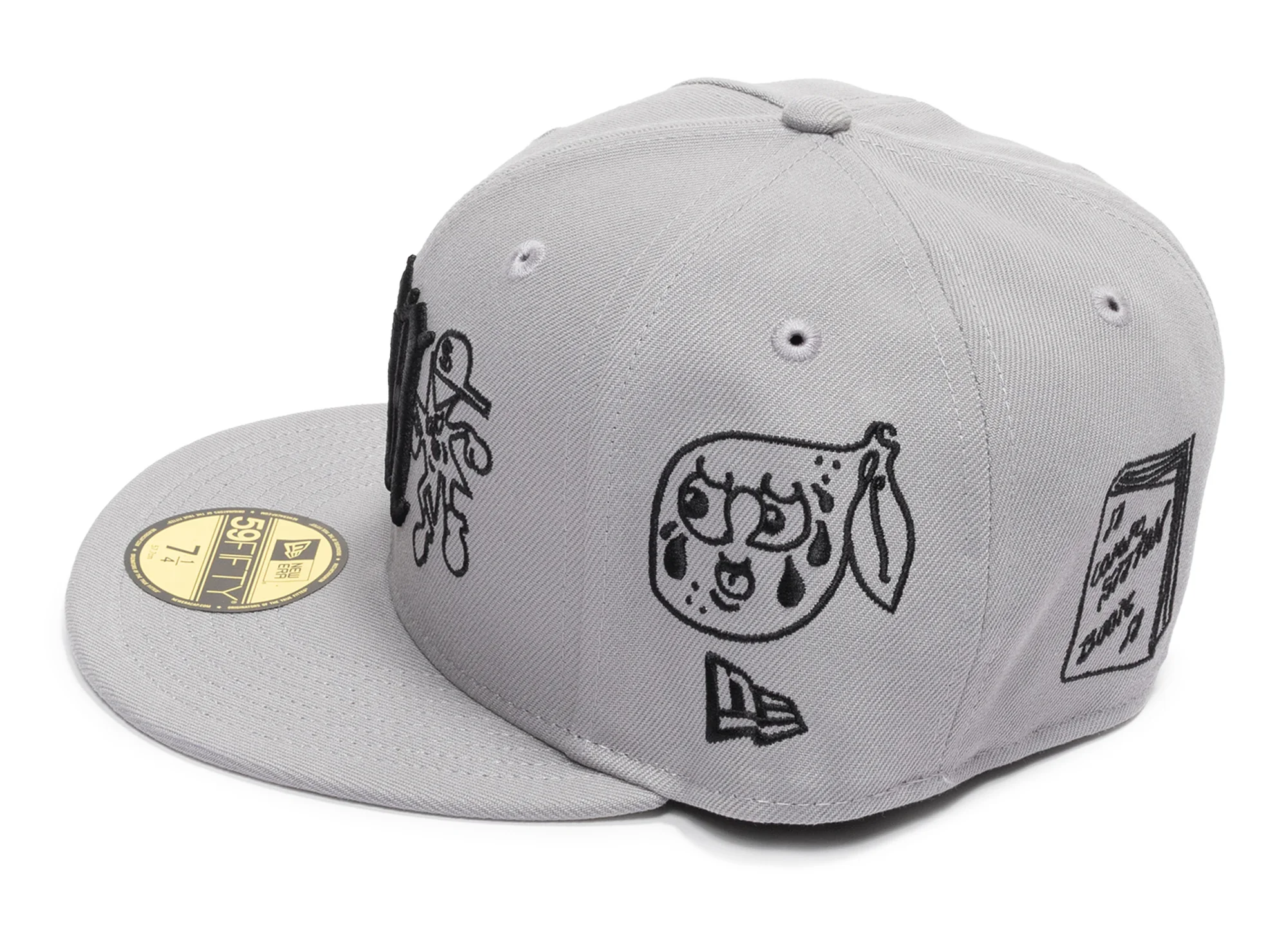 New Era Mora 59Fifty Fitted Hat in Gray - Image 2