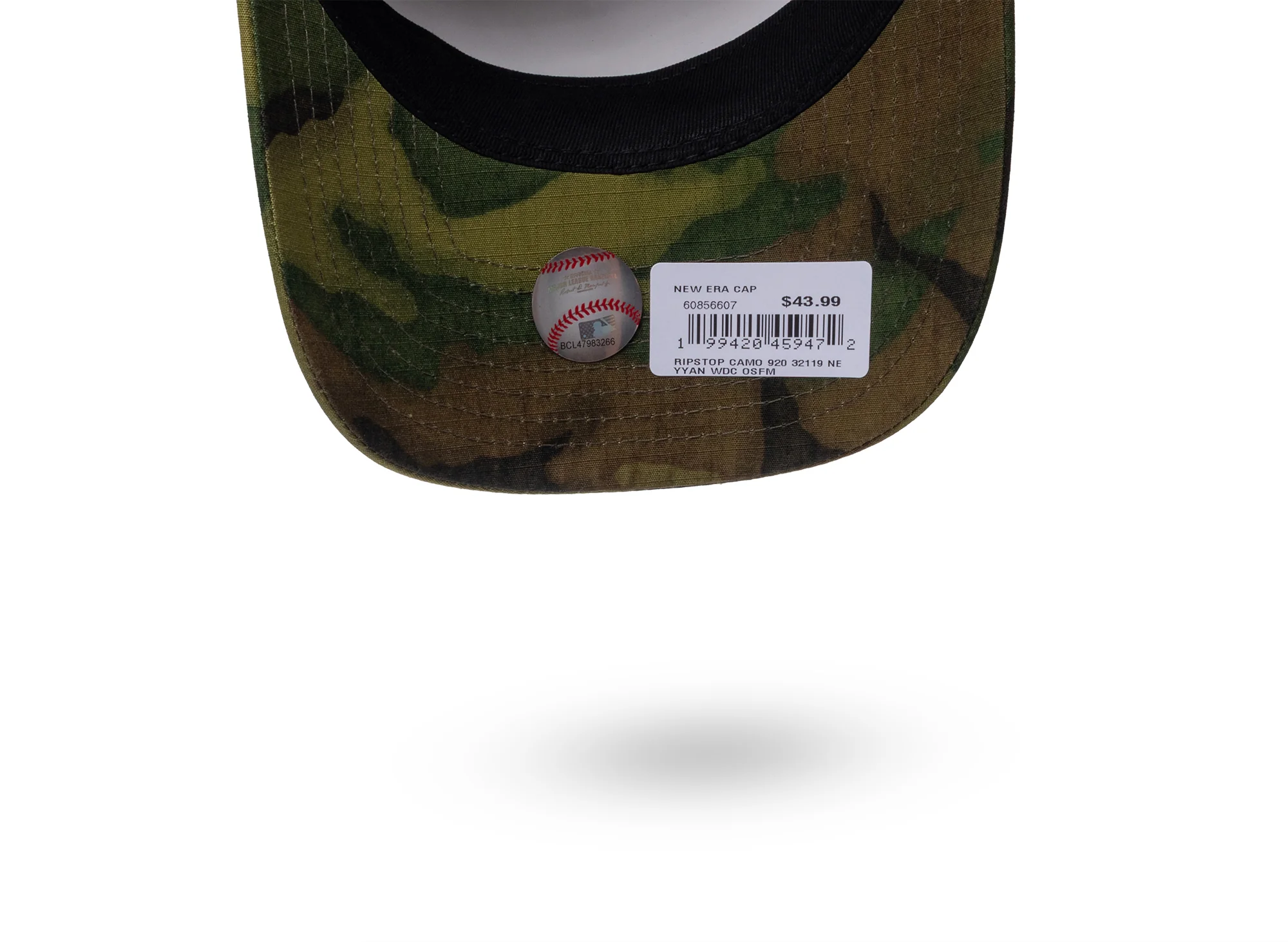 New Era Ripstop Camo 9Twenty Atlanta Braves Strapback Hat - Image 5