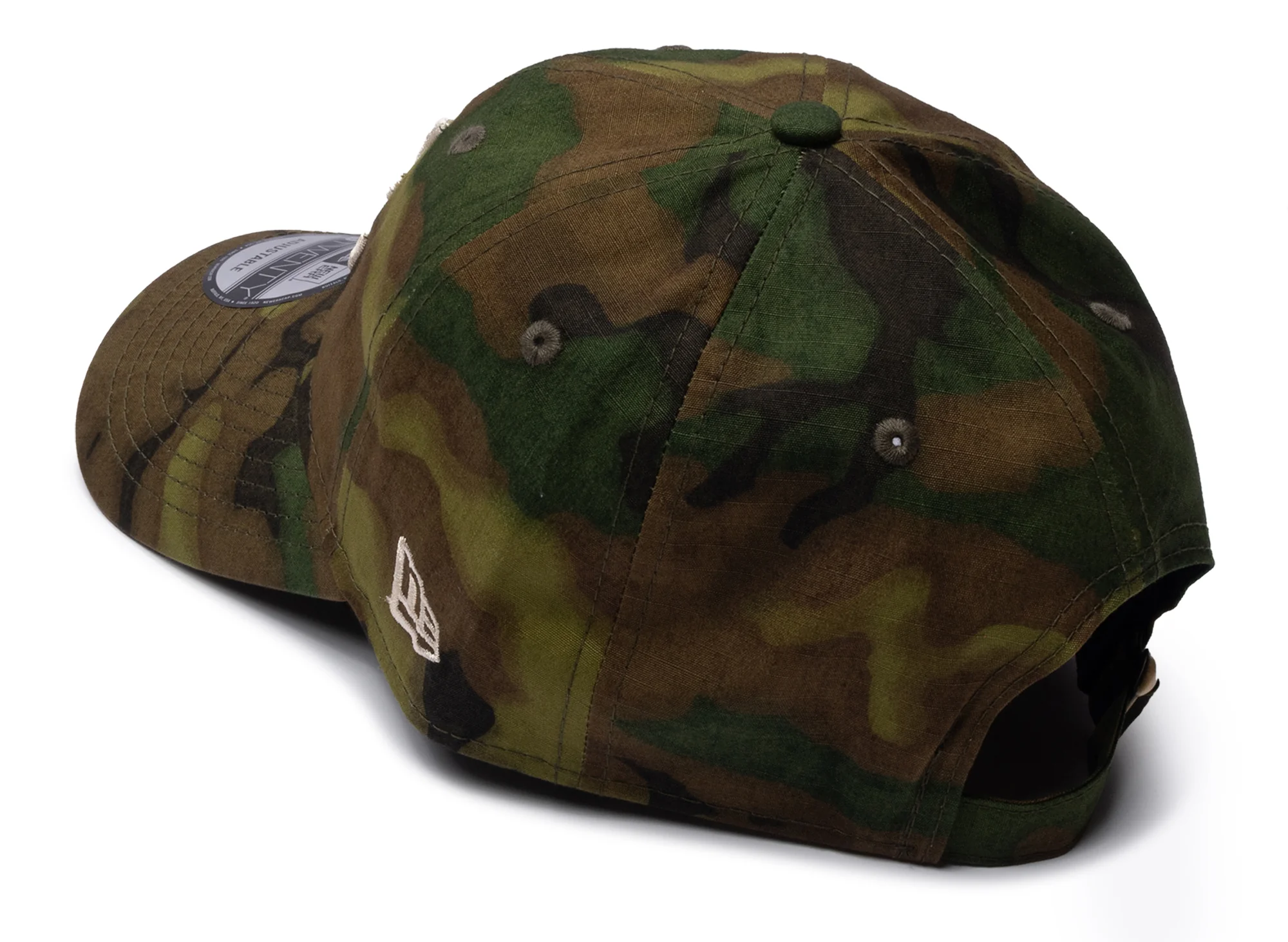 New Era Ripstop Camo 9Twenty Los Angeles Dodgers Strapback Hat - Image 3