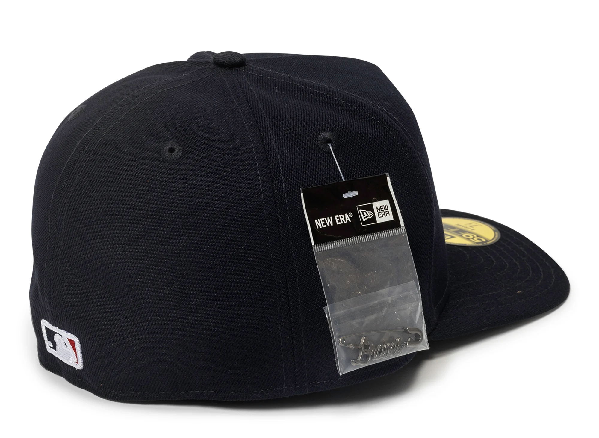 New Era Script Safety Pin Atlanta Braves Fitted Hat - Image 2