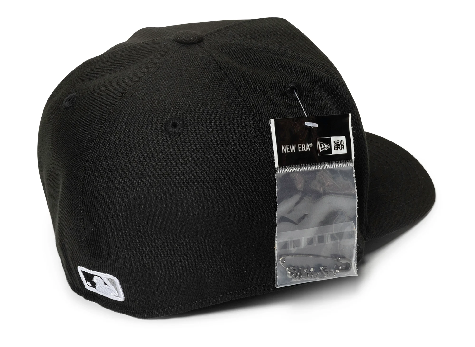 New Era Script Safety Pin Chicago White Socks Fitted Hat - Image 2