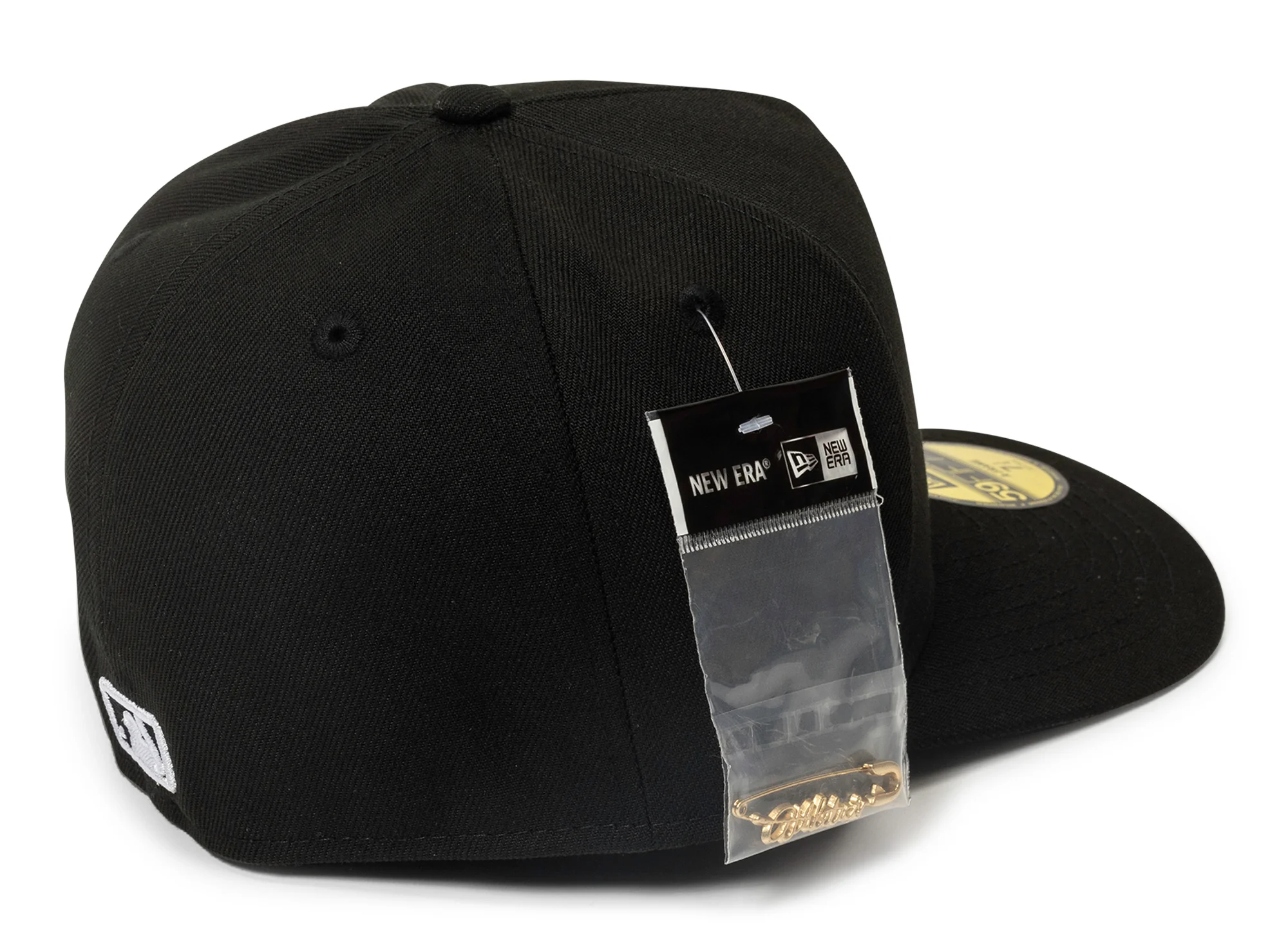 New Era Script Safety Pin Oakland Athletics Fitted Hat v2 - Image 2