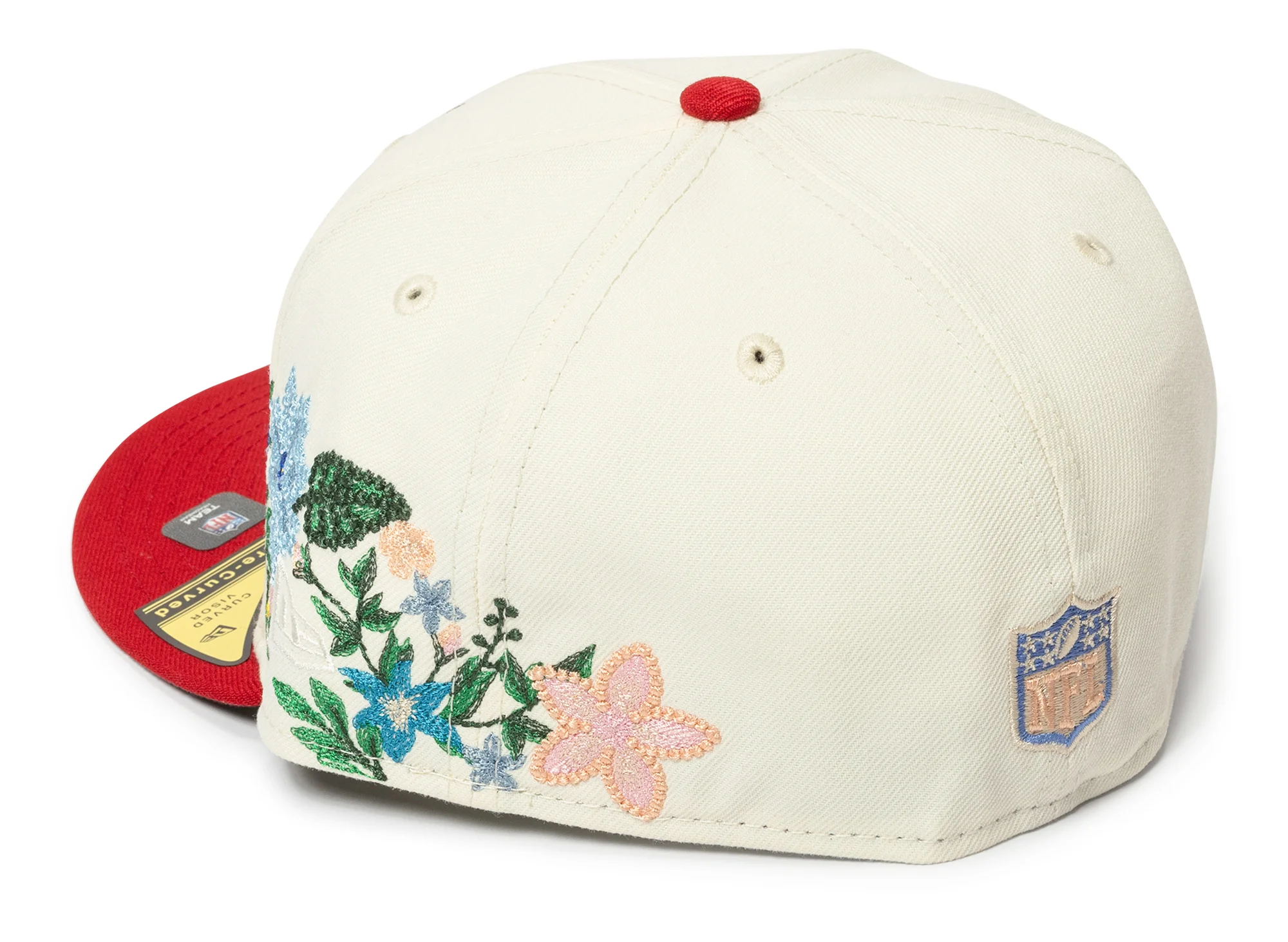 New Era Tonal Florals San Francisco 49ers Fitted Hat - Image 2