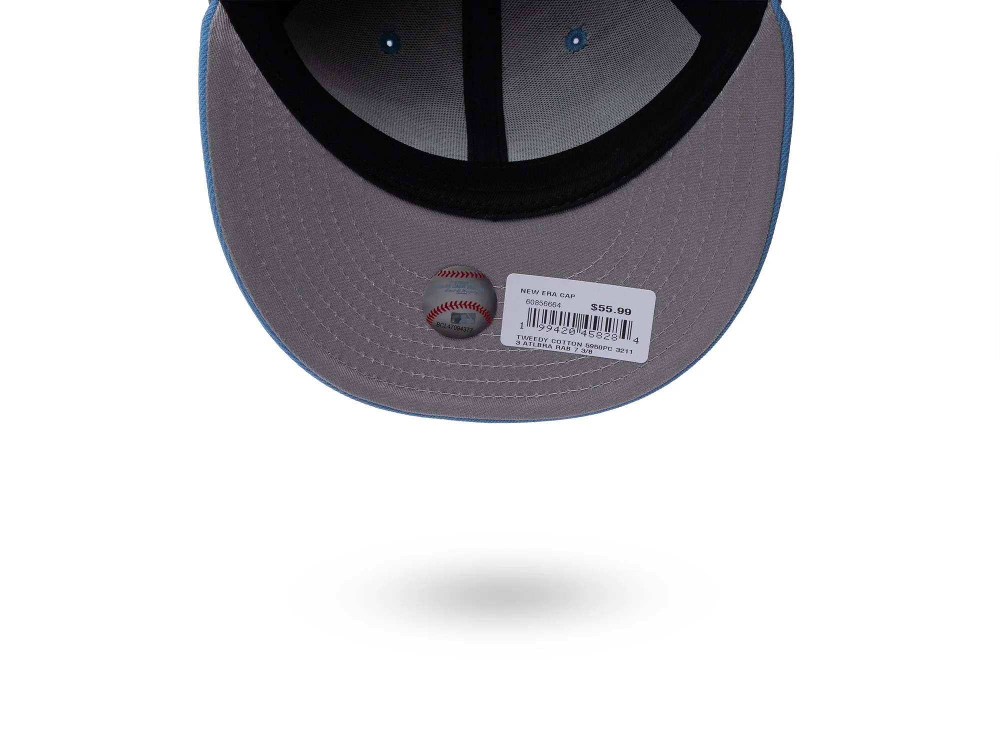 New Era Tweedy Cotton 59Fifty PC Atlanta Braves Fitted Hat - Image 4