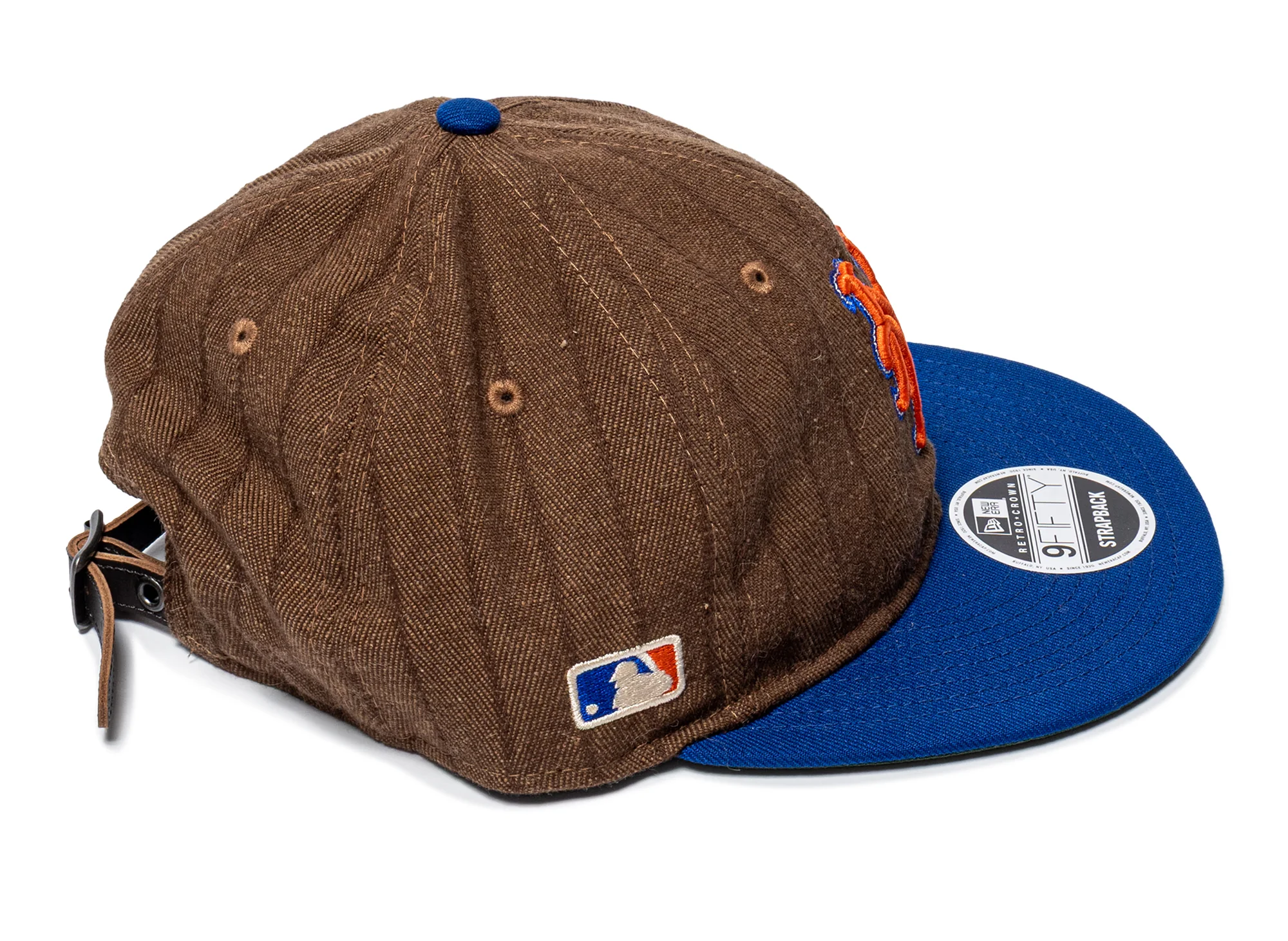New Era Wool Pinstripe 950RC New York Mets Snapback Hat - Image 2