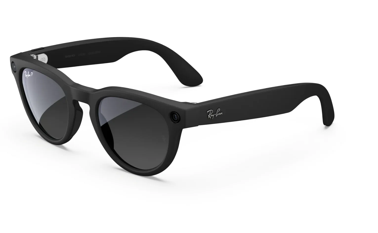 Ray-Ban Meta Headliner (Gen 2) Sunglasses in Matte Black w/ Polar Gradient Graphite Lenses