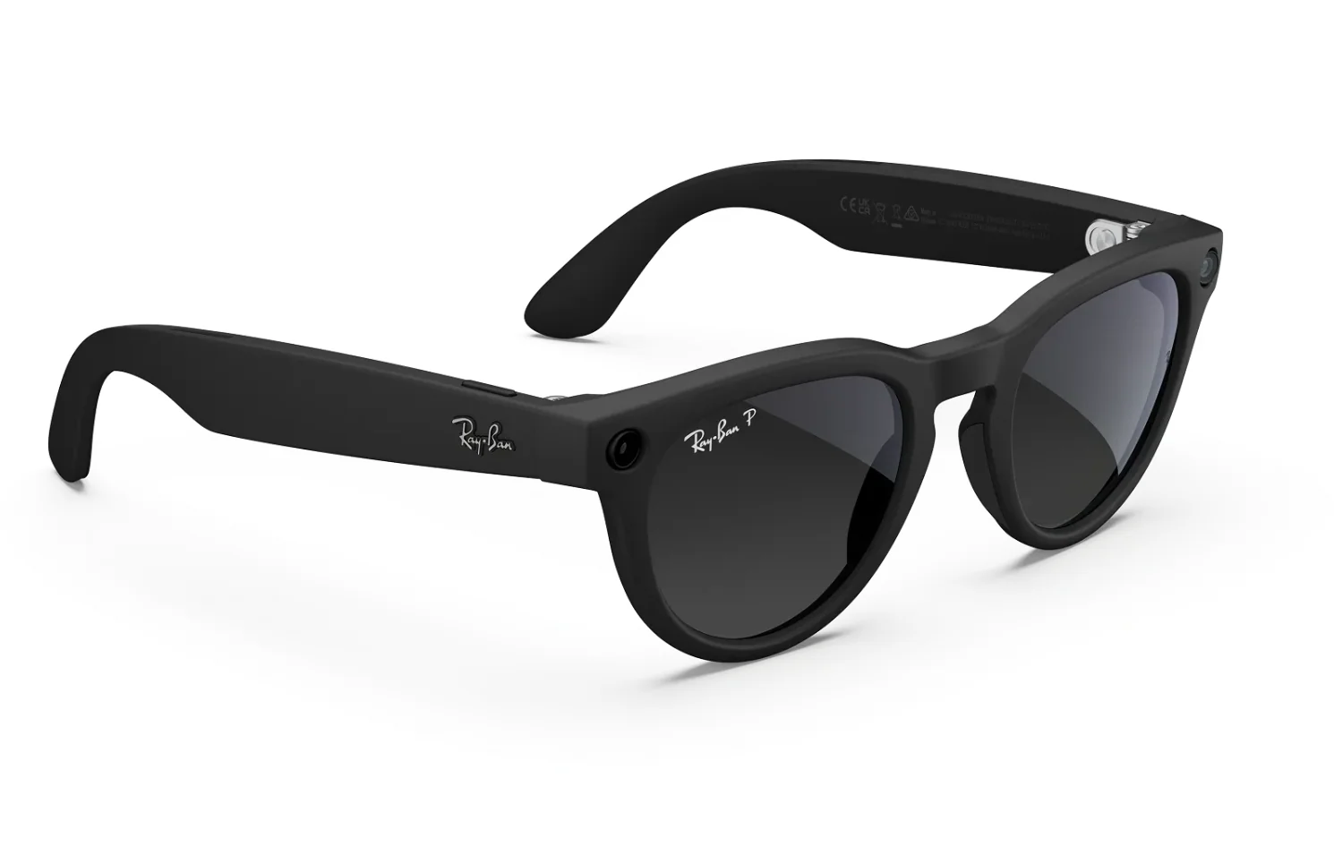 Ray-Ban Meta Headliner (Gen 2) Sunglasses in Matte Black w/ Polar Gradient Graphite Lenses - Image 2
