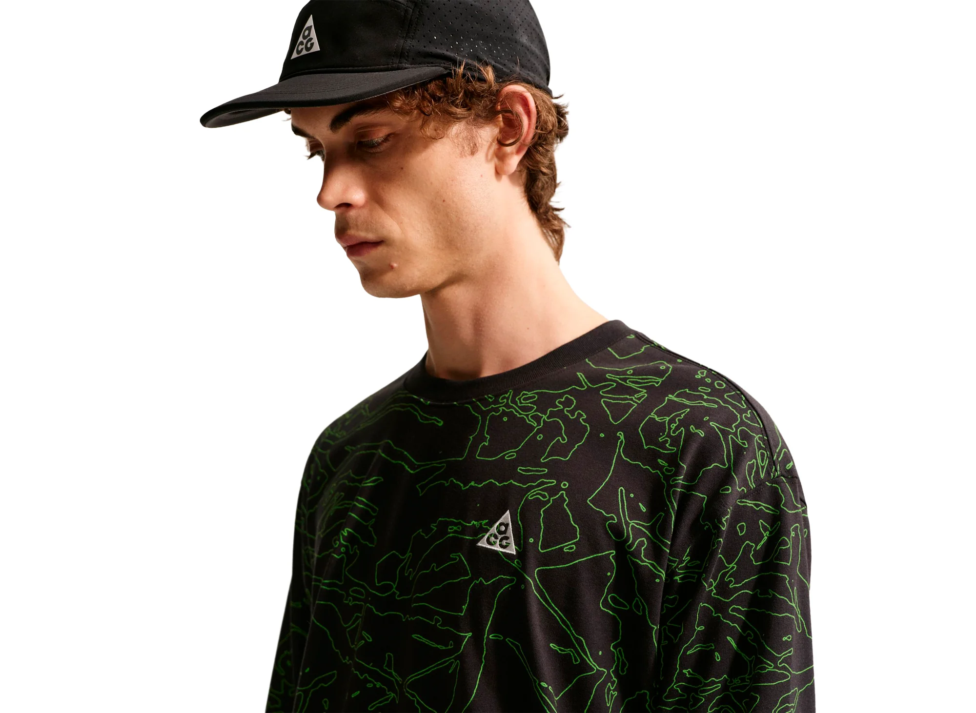 Nike ACG "Cave" Long Sleeve T-Shirt in Black - Image 5