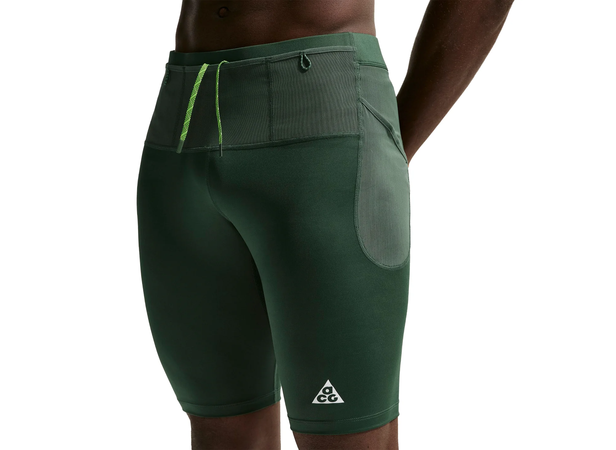 Nike ACG "Lava Loops" Dri-FIT ADV 1/2 Length Trail Running Tights in Fir - Image 3
