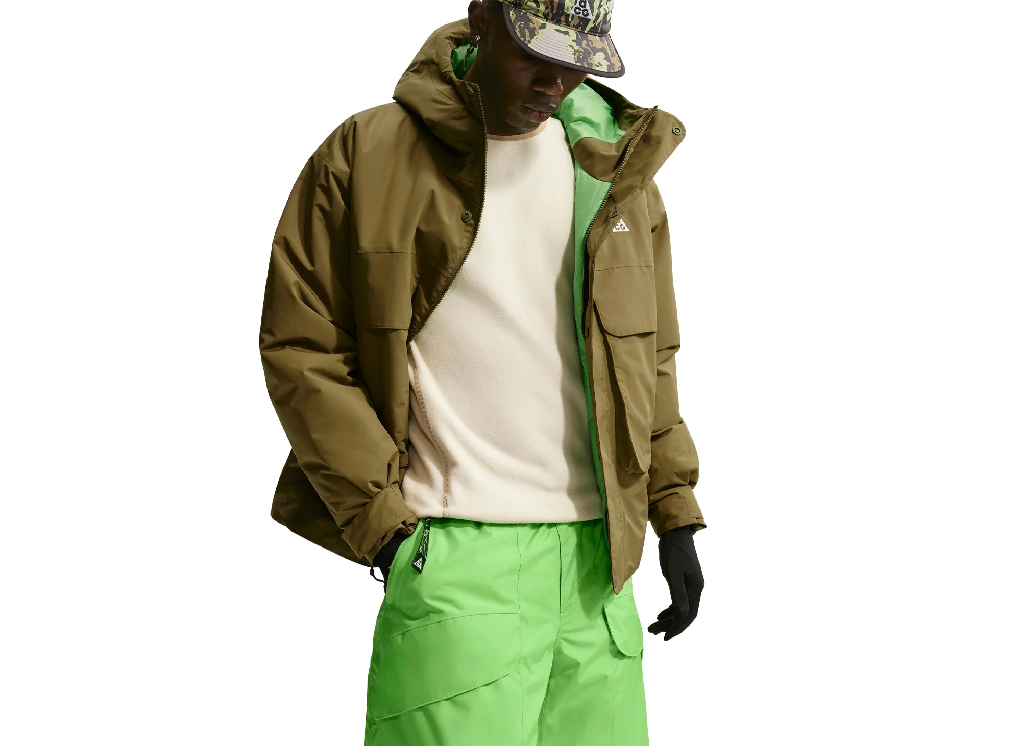 Nike ACG "Skull Peak" Storm-FIT Dolomite Pants in Mean Green - Image 5