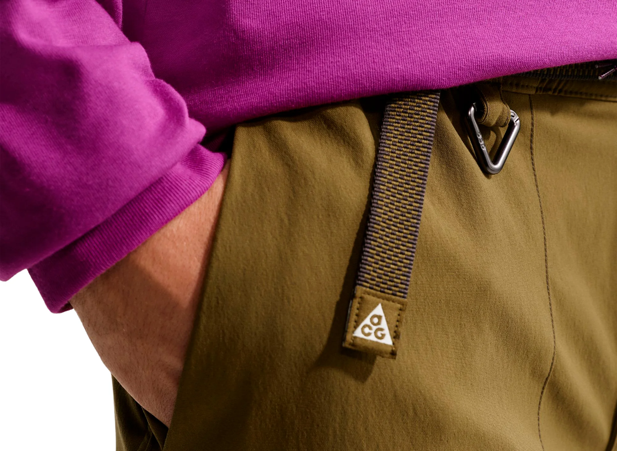 Nike ACG "Smith Summit" Zip Cargo Pants in Olive Flak - Image 6
