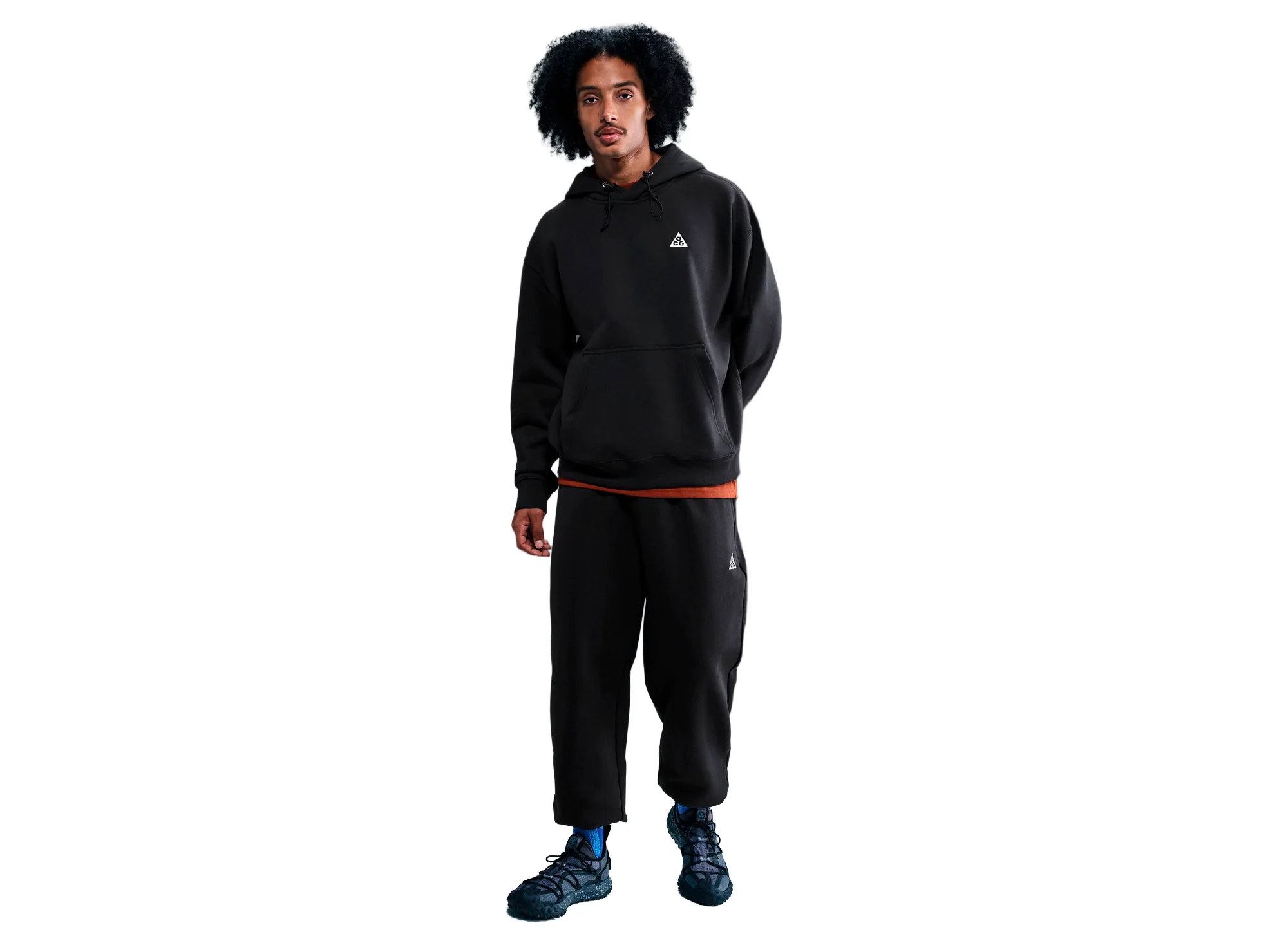 Nike ACG "Tuff Fleece" Pullover Hoodie in Black