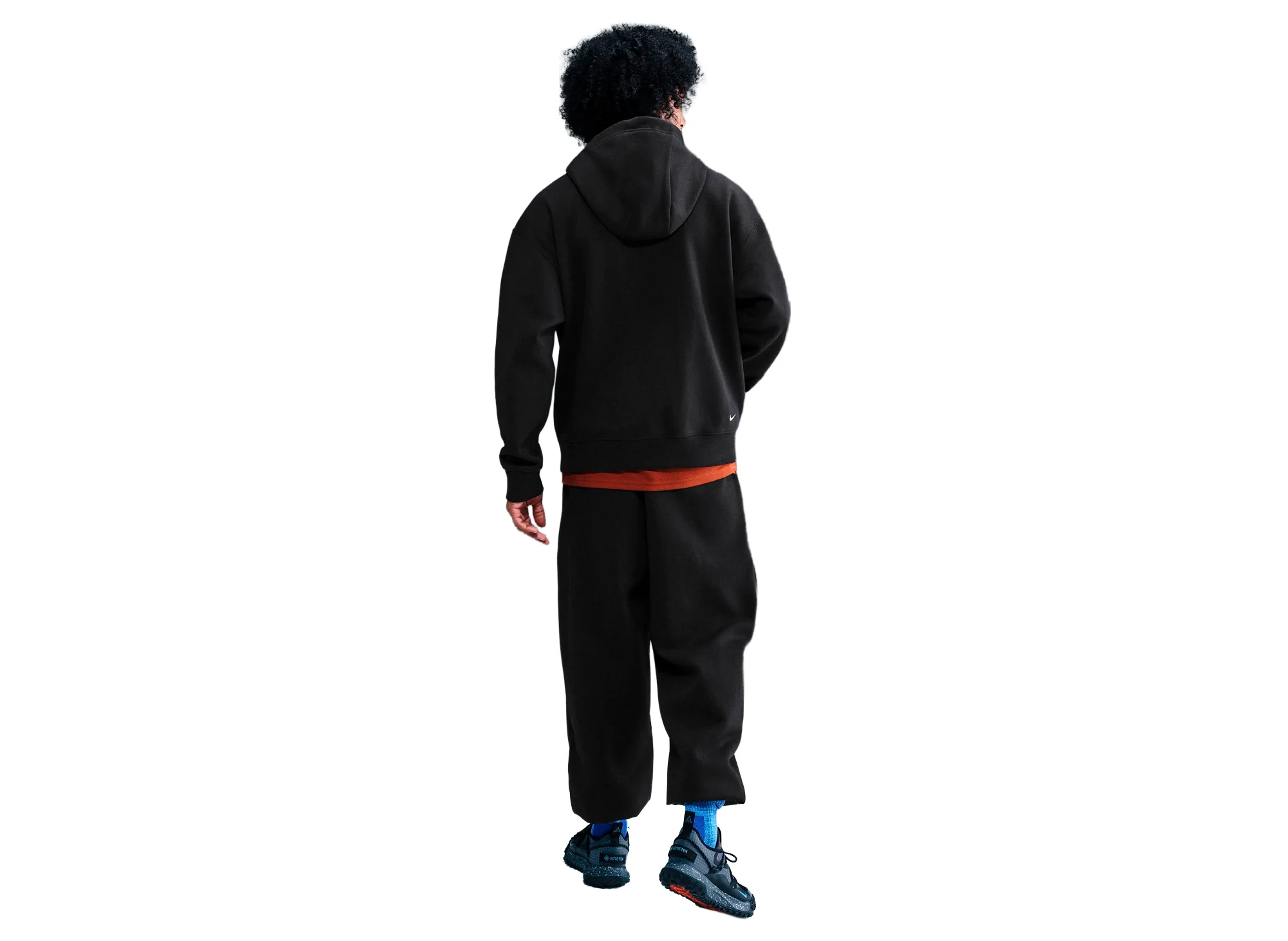 Nike ACG "Tuff Fleece" Pullover Hoodie in Black - Image 2