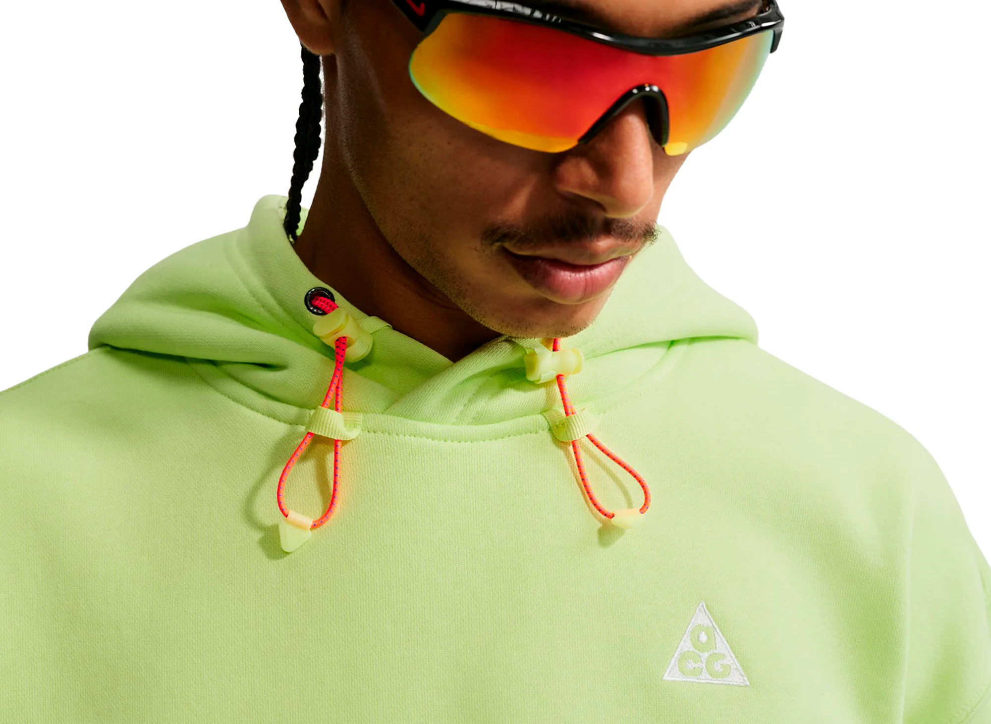 Nike ACG "Tuff Fleece" Pullover Hoodie in Light Lemon Twist - Image 5