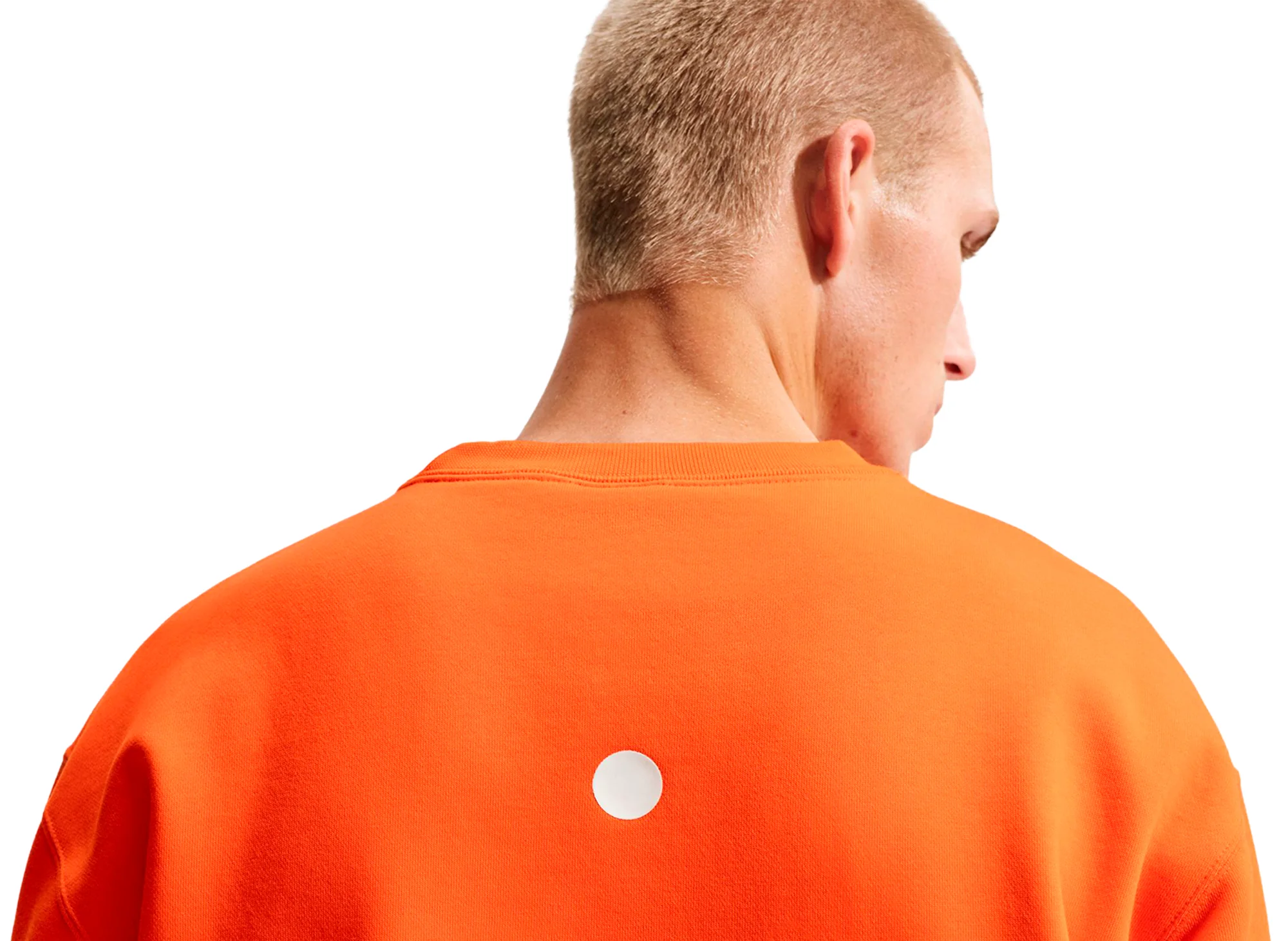 Nike ACG "Tuff Fleece" Therma-FIT Pullover Crewneck Sweatshirt in Safety Orange - Image 4