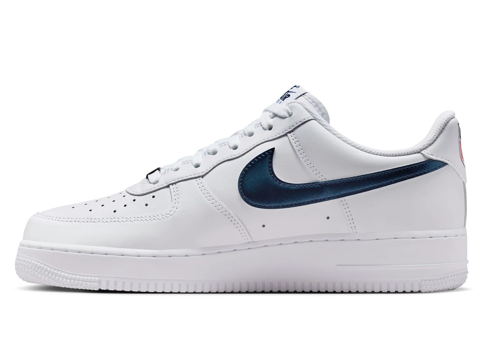 Nike Air Force 1 '07 LV8 in White / Midnight Navy "USA Soccer" - Image 3
