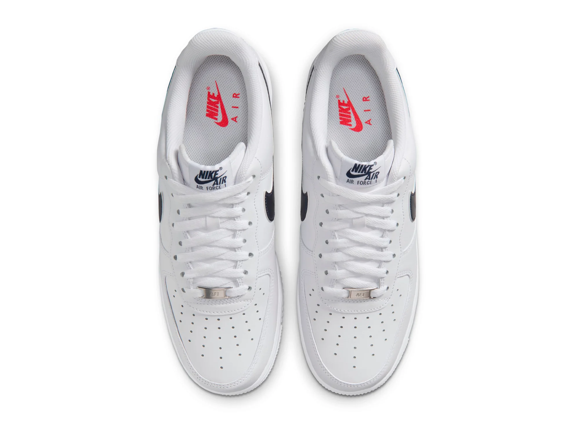 Nike Air Force 1 '07 LV8 in White / Midnight Navy "USA Soccer" - Image 4