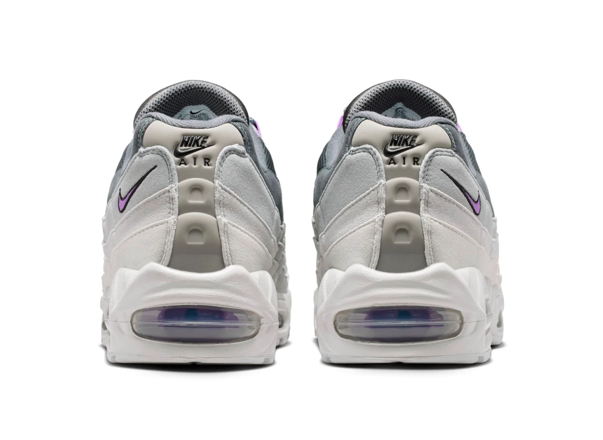 Nike Air Max 95 Big Bubble OG in "Photon Dust / Bright Violet" - Image 2