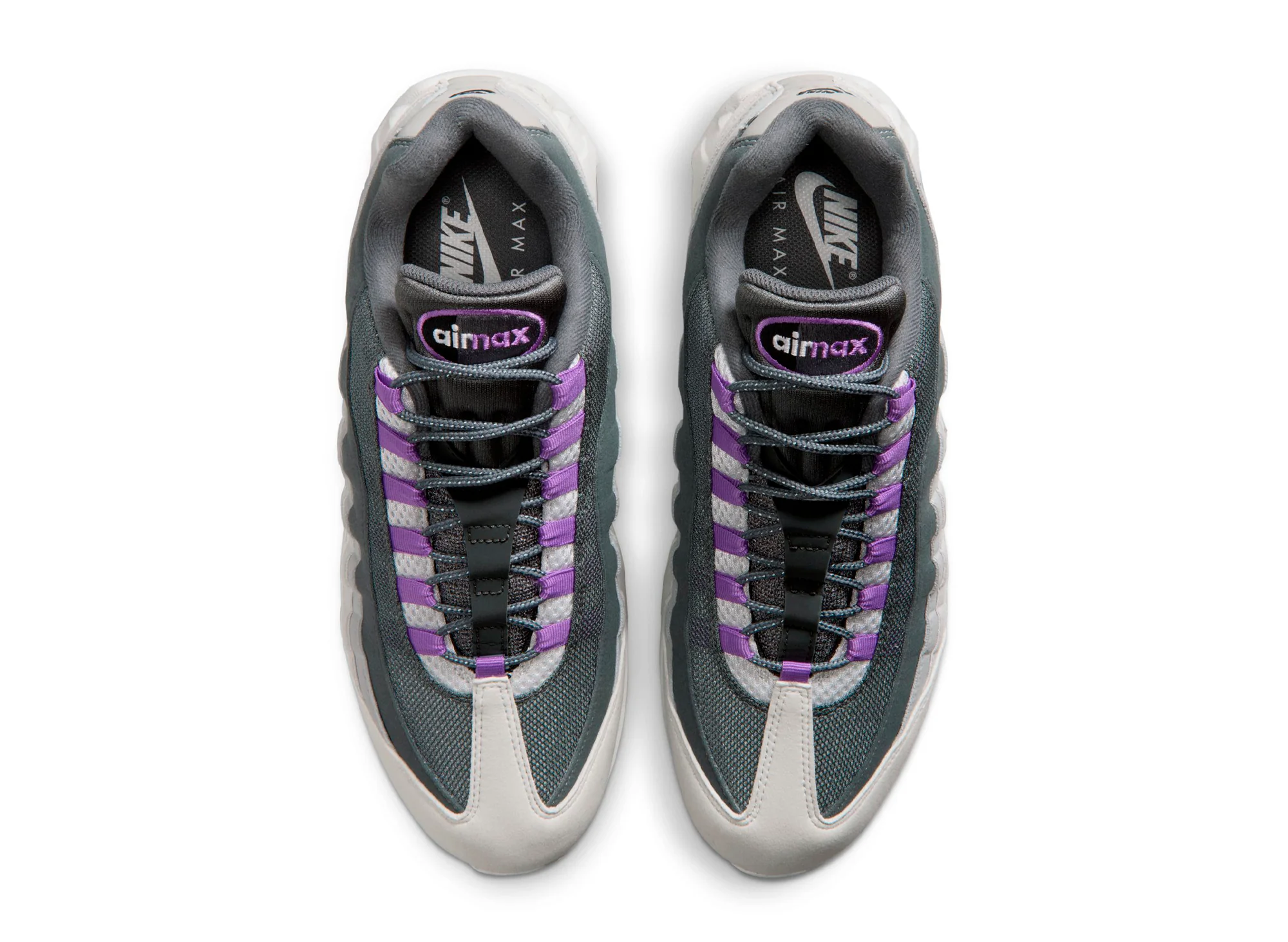 Nike Air Max 95 Big Bubble OG in "Photon Dust / Bright Violet" - Image 4