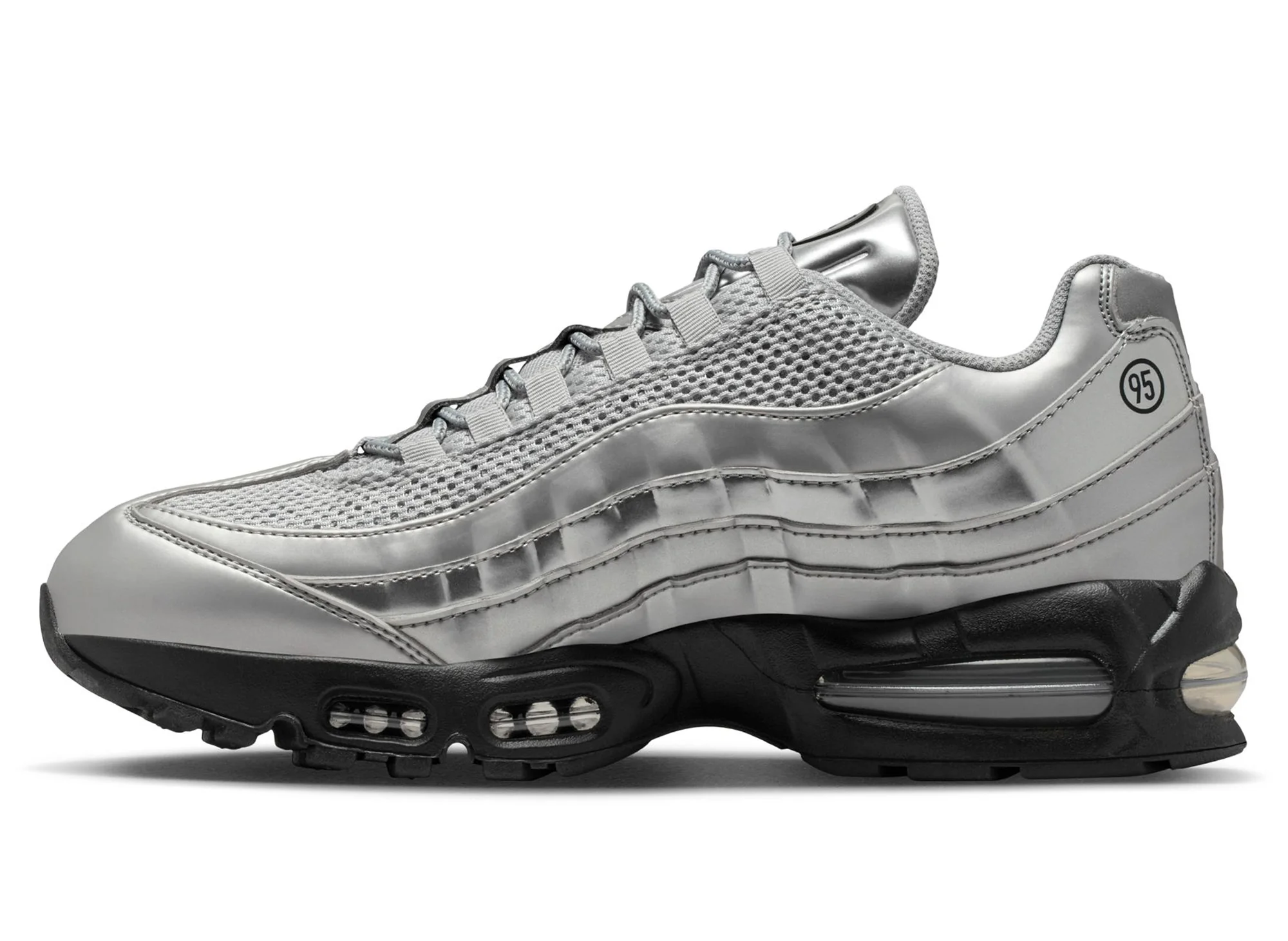 Nike Air Max 95 Big Bubble SE in Metallic Silver - Image 3