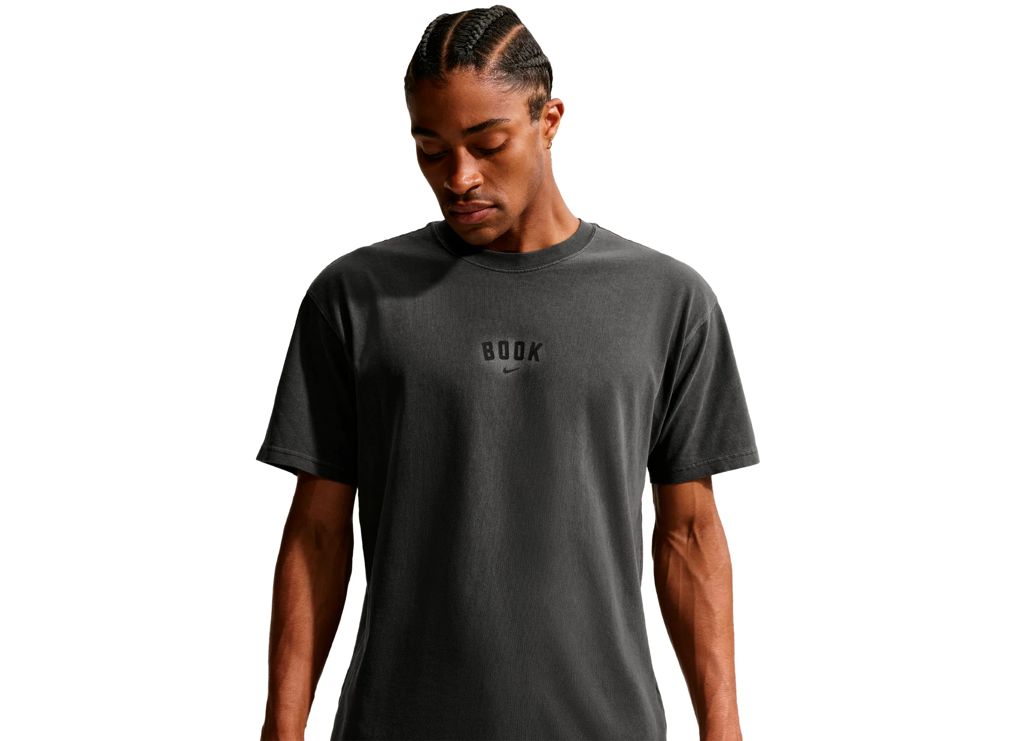 Nike Book Basketball T-Shirt in Black - Image 3