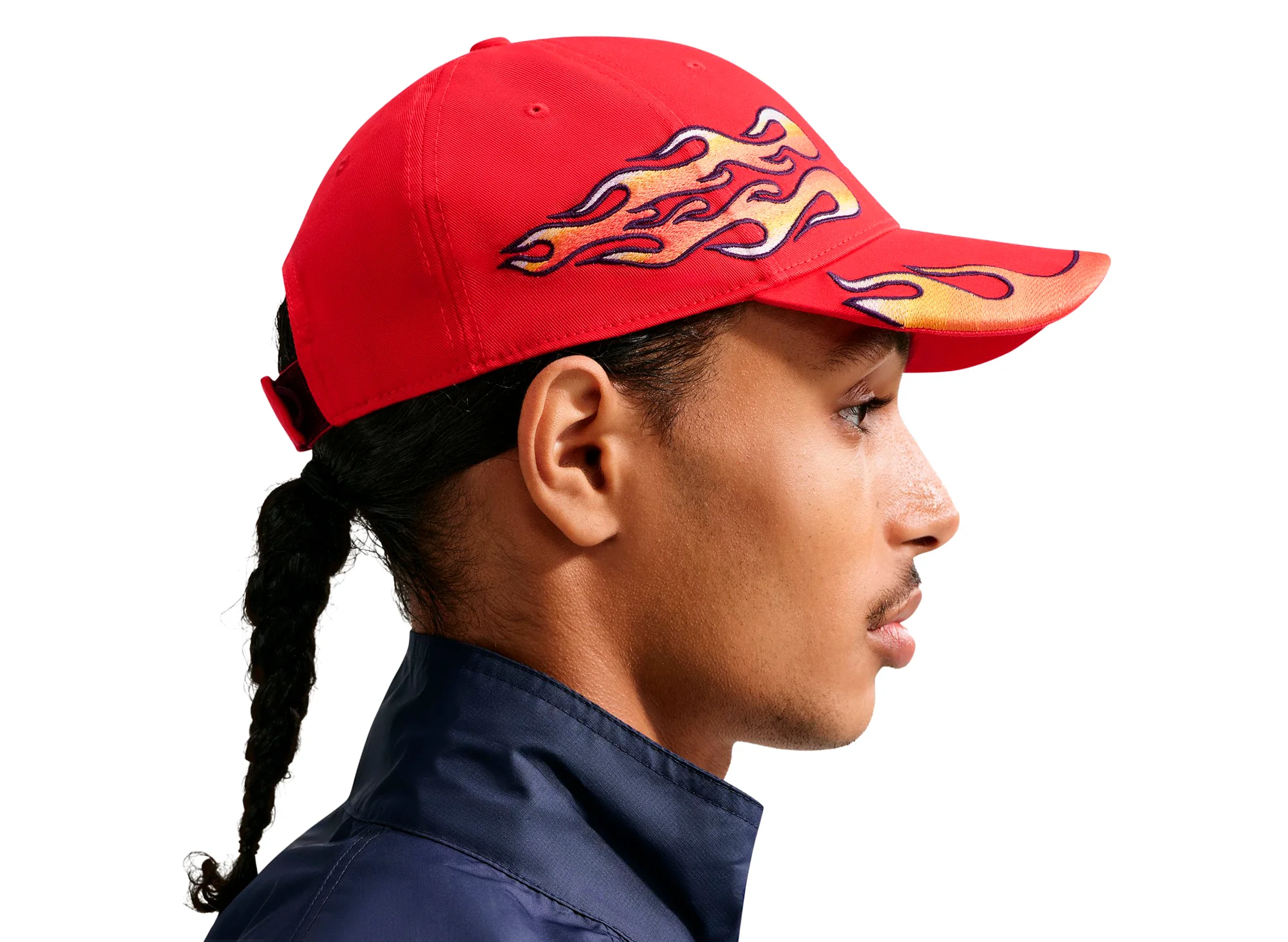 Nike Club OG Flame Cap in University Red - Image 2