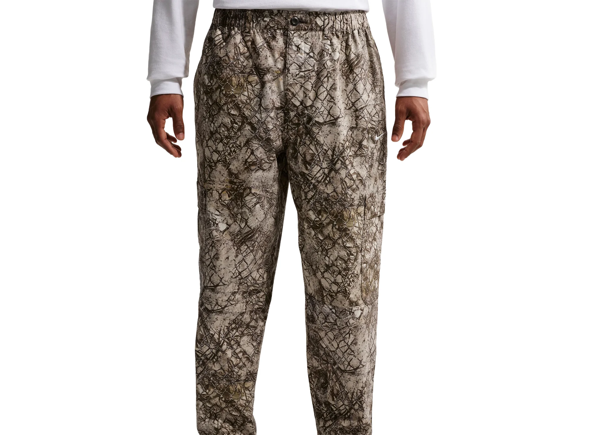 Nike Club Woven Cargo Pants in Khaki - Image 3