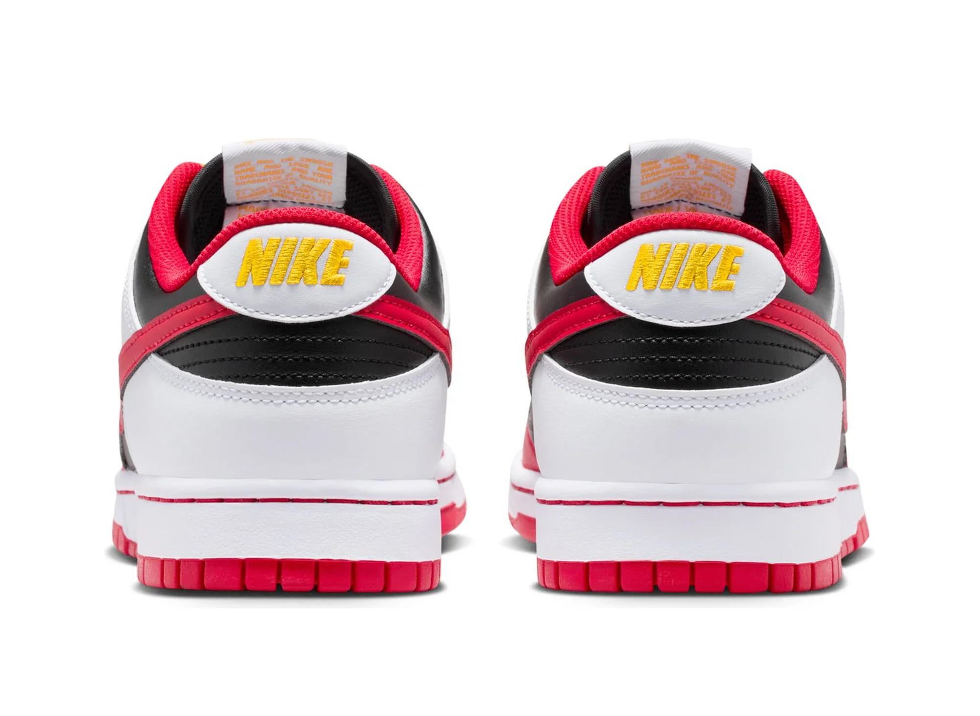 Nike Dunk Low Retro in Black / University Red - Image 2