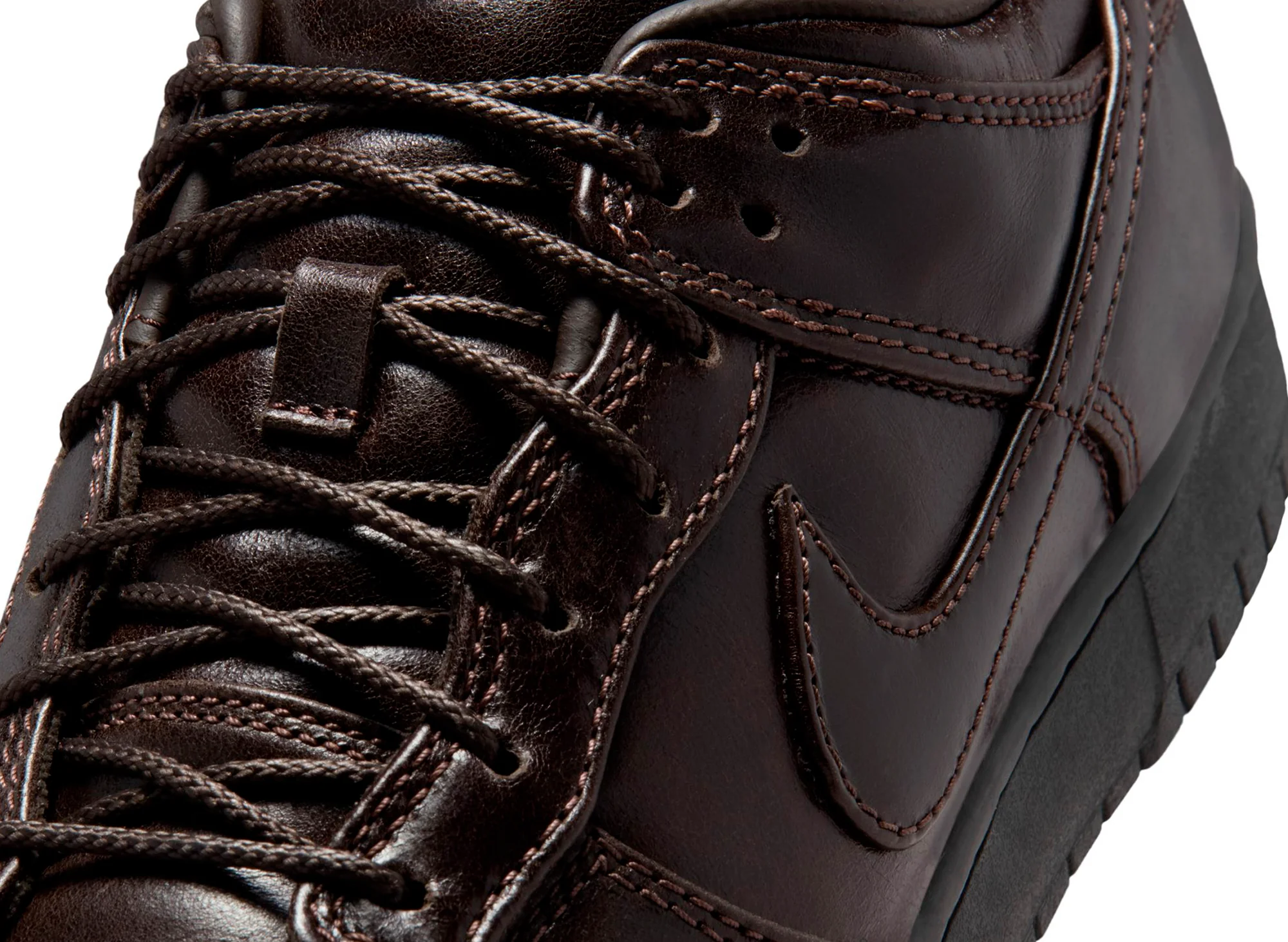 Nike Dunk Low Retro Premium QS in Classic Brown - Image 6