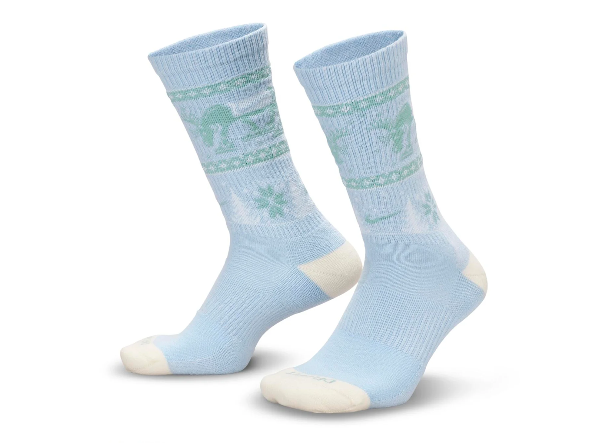 Nike Everyday Plus Cushioned Winter Wonderland Crew Socks in Blue - Image 2
