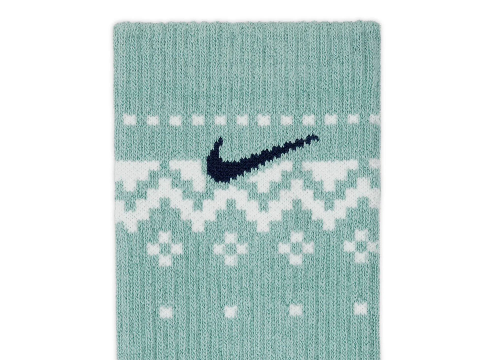 Nike Everyday Plus Cushioned Winter Wonderland Crew Socks in Blue - Image 3