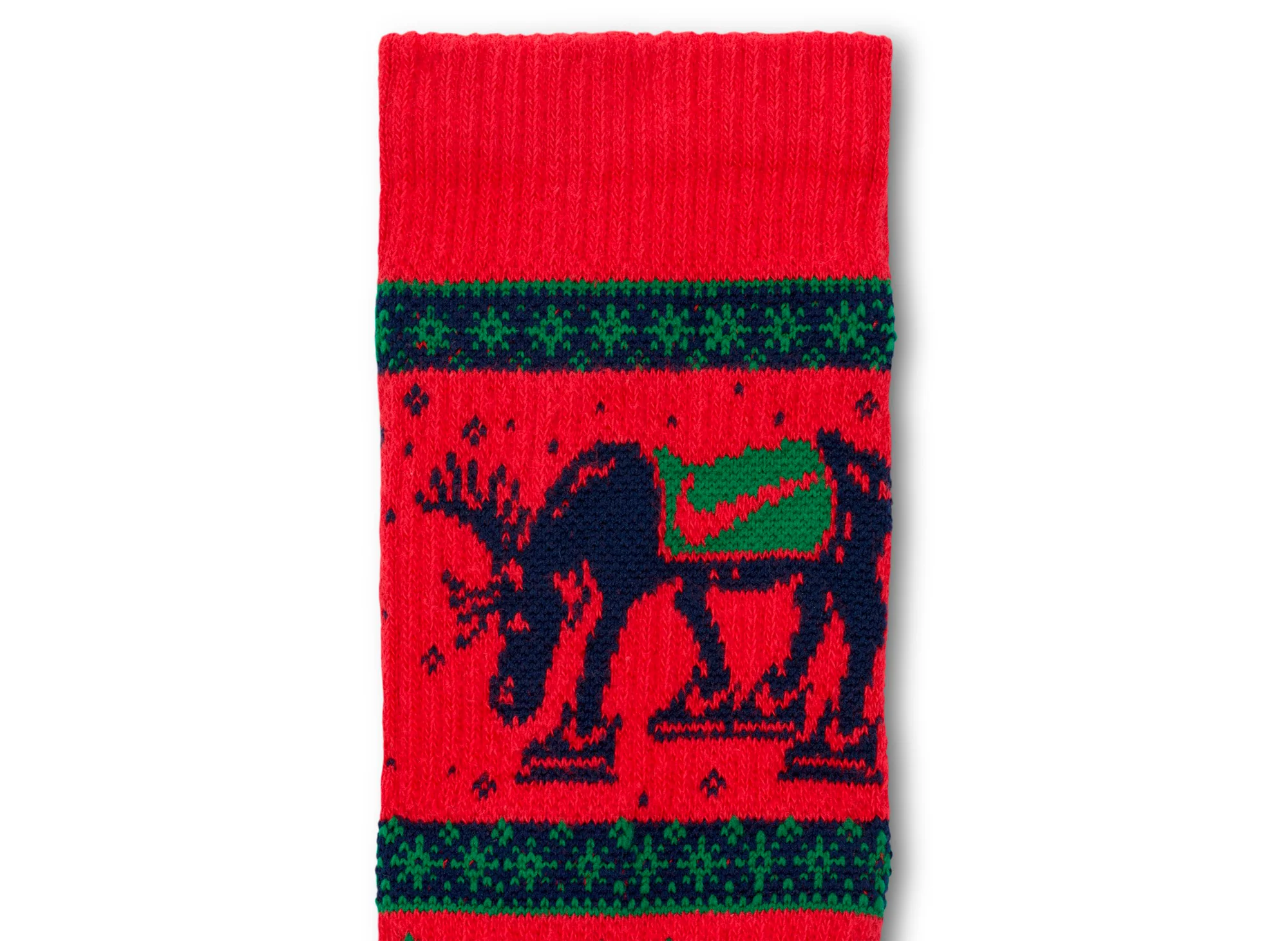 Nike Everyday Plus Cushioned Winter Wonderland Crew Socks in Red - Image 3