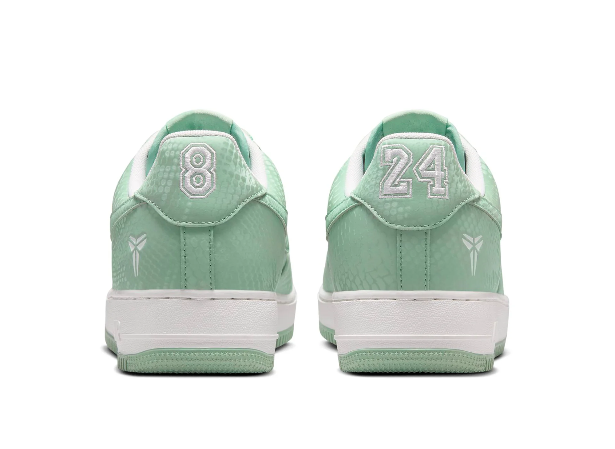 Nike Kobe Air Force 1 Low in Steam / Summit White - Image 2