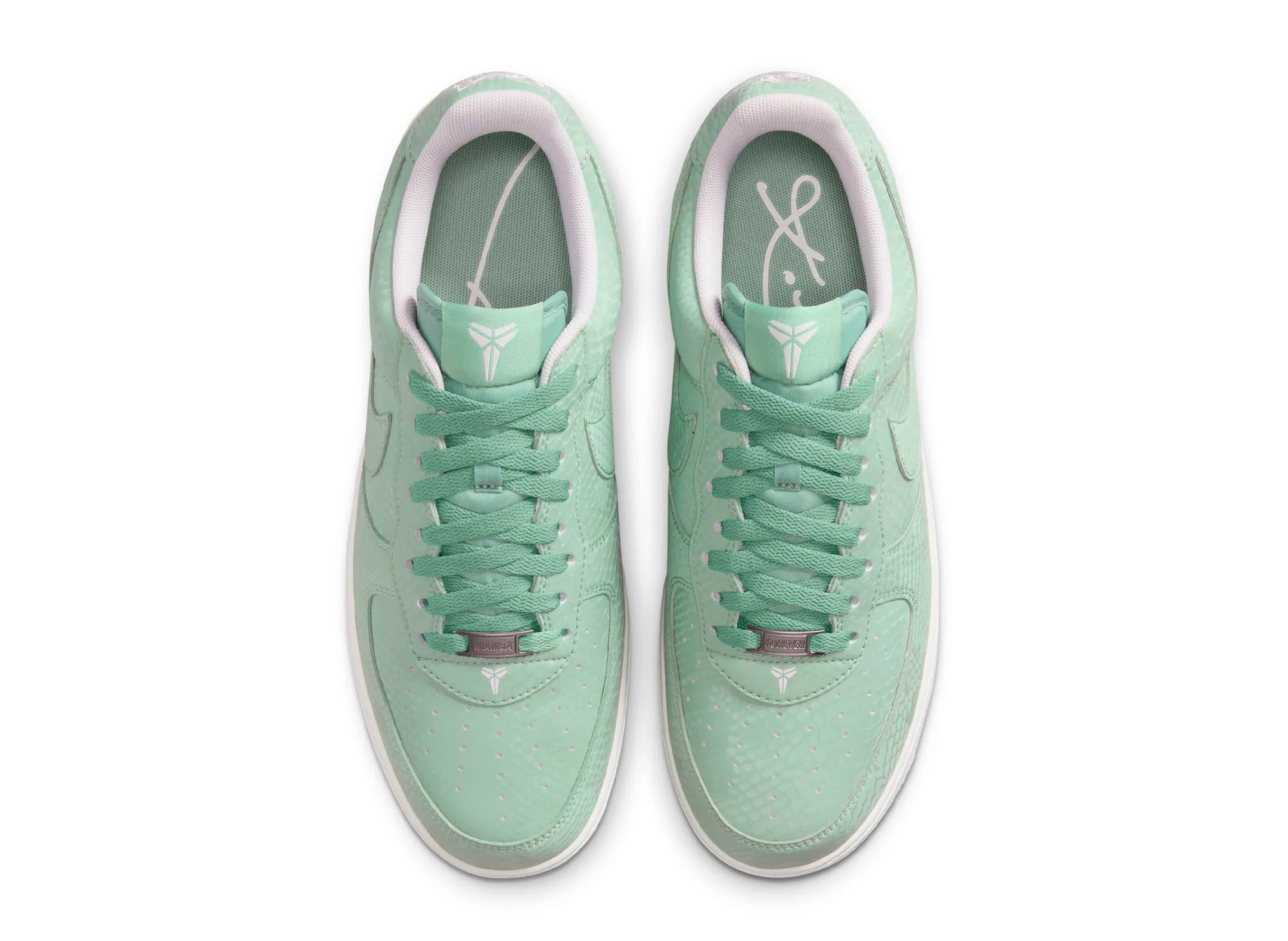 Nike Kobe Air Force 1 Low in Steam / Summit White - Image 4