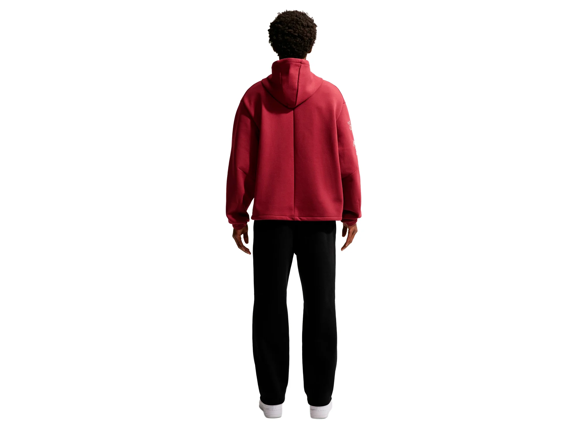 Nike Kobe Dri-FIT Fleece Pullover Basketball Hoodie in Team Red - Image 2